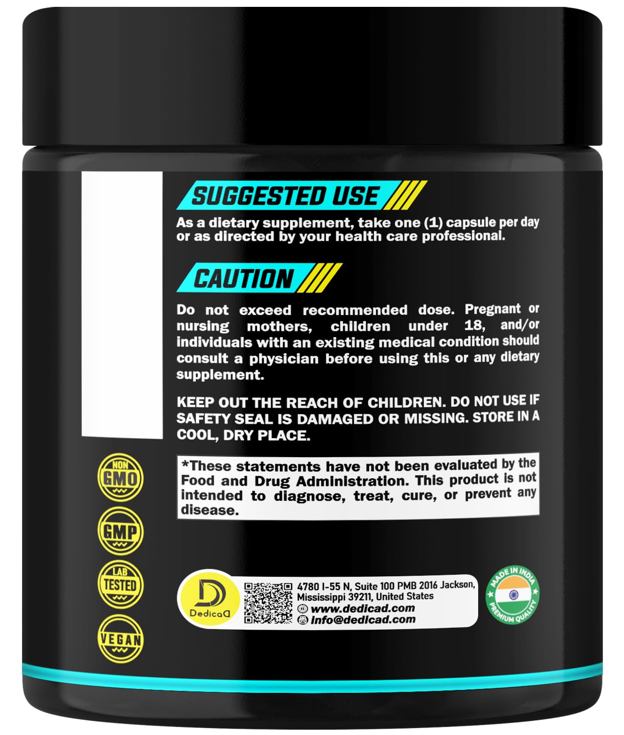 DEDICAD 4-in-1 Nattokinase 2000 Fu, Turmeric, Bromelain, Serrapeptase - Spike Protein Detox - Body Balance, Circulation Health & Immune System - 120 Capsules 4-Month Supply DEDICAD uk supplements