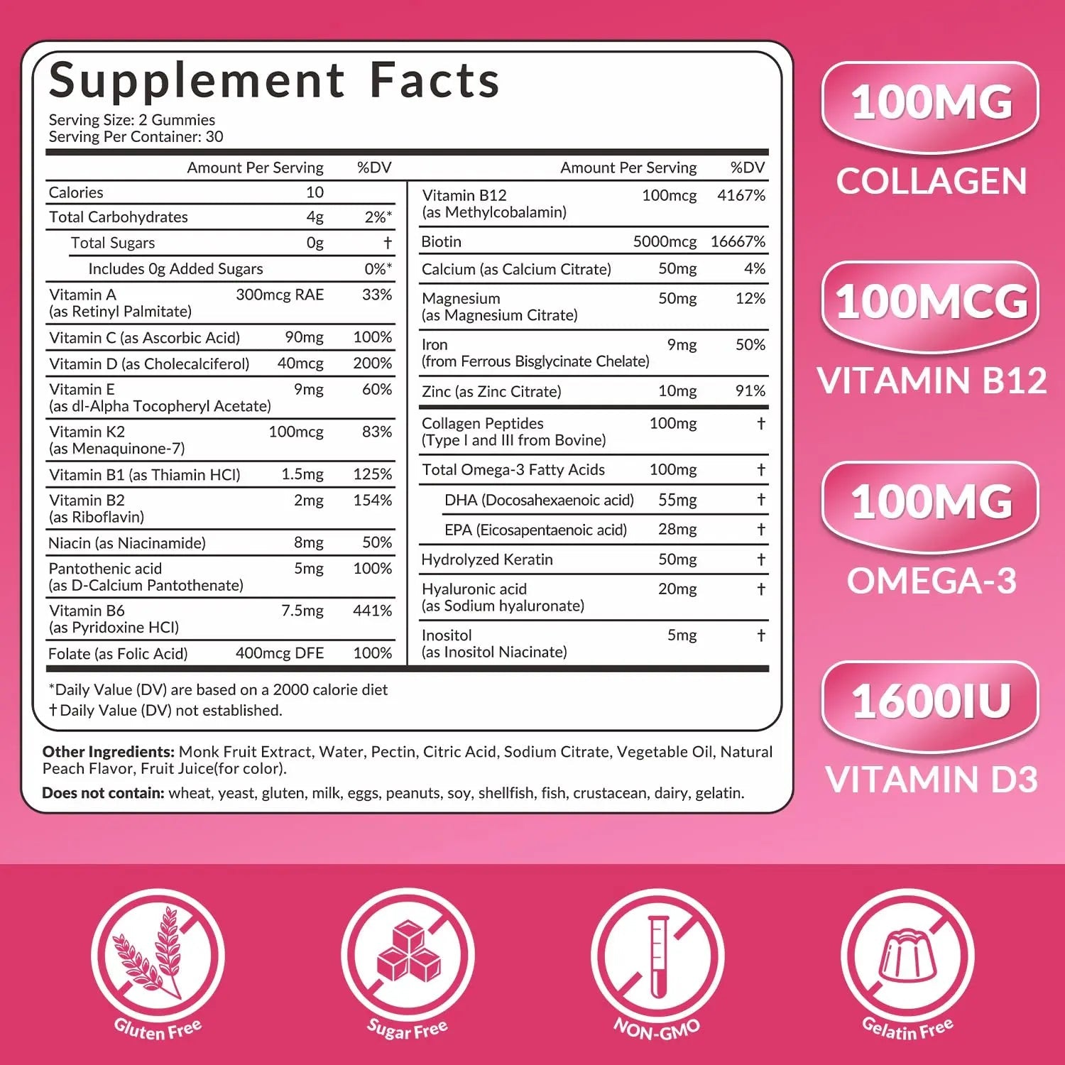 WEEVIT Methylated Multivitamin for Women Gummies, Womens Multivitamin Gummy with Collagen, Iron, Omega-3 WEEVIT uk supplements