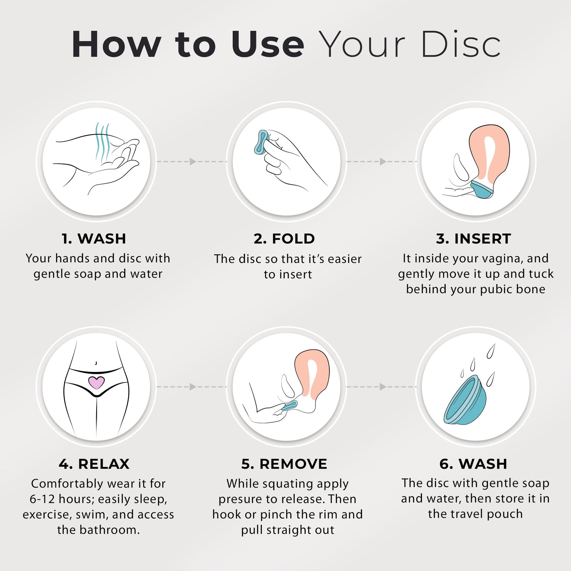 Ecoblossom Reusable Menstrual Disc - Large Menstrual Cup - Soft Period Disc for Women Designed EcoBlossom uk supplements