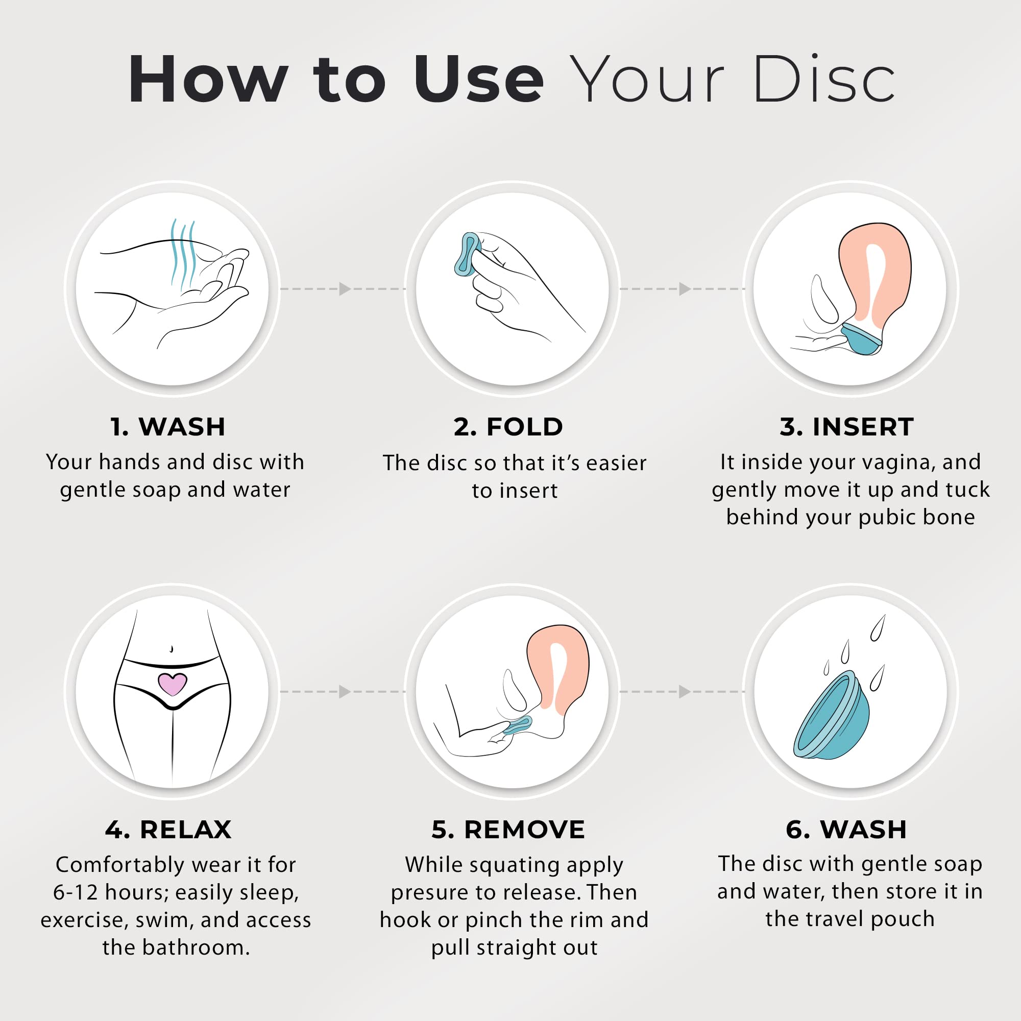 Ecoblossom Reusable Menstrual Disc - Large Menstrual Cup - Soft Period Disc for Women Designed EcoBlossom uk supplements