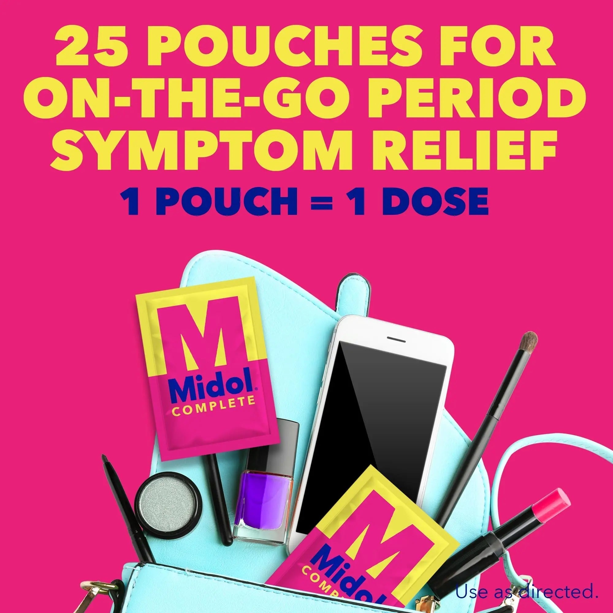 Midol Woman-on-The-Go Period Essentials Complete On The Go Menstrual Pain Relief Caplets, 50ct (25 Pouches of 2) & U by Kotex Balance Ultra Thin Pads Regular Absorbency 50ct Midol uk supplements