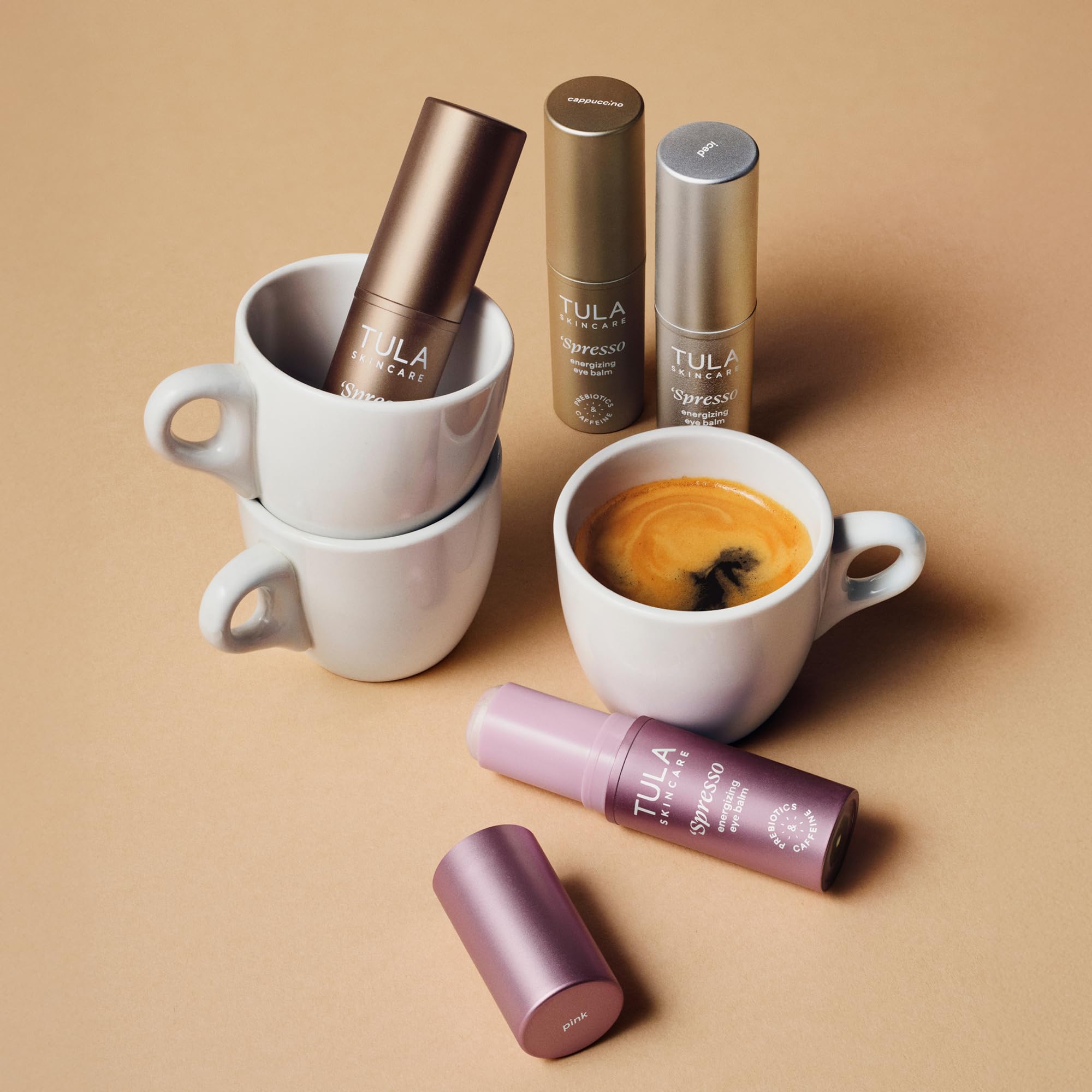 TULA Skin Care ‘Spresso Energizing Eye Balm, Gold Glow - Energizing & Hydrating Caffeine Under Eye Treatment for Dark Circles, Portable and Perfect to Use On-the-go, 0.35 oz. TULA uk supplements