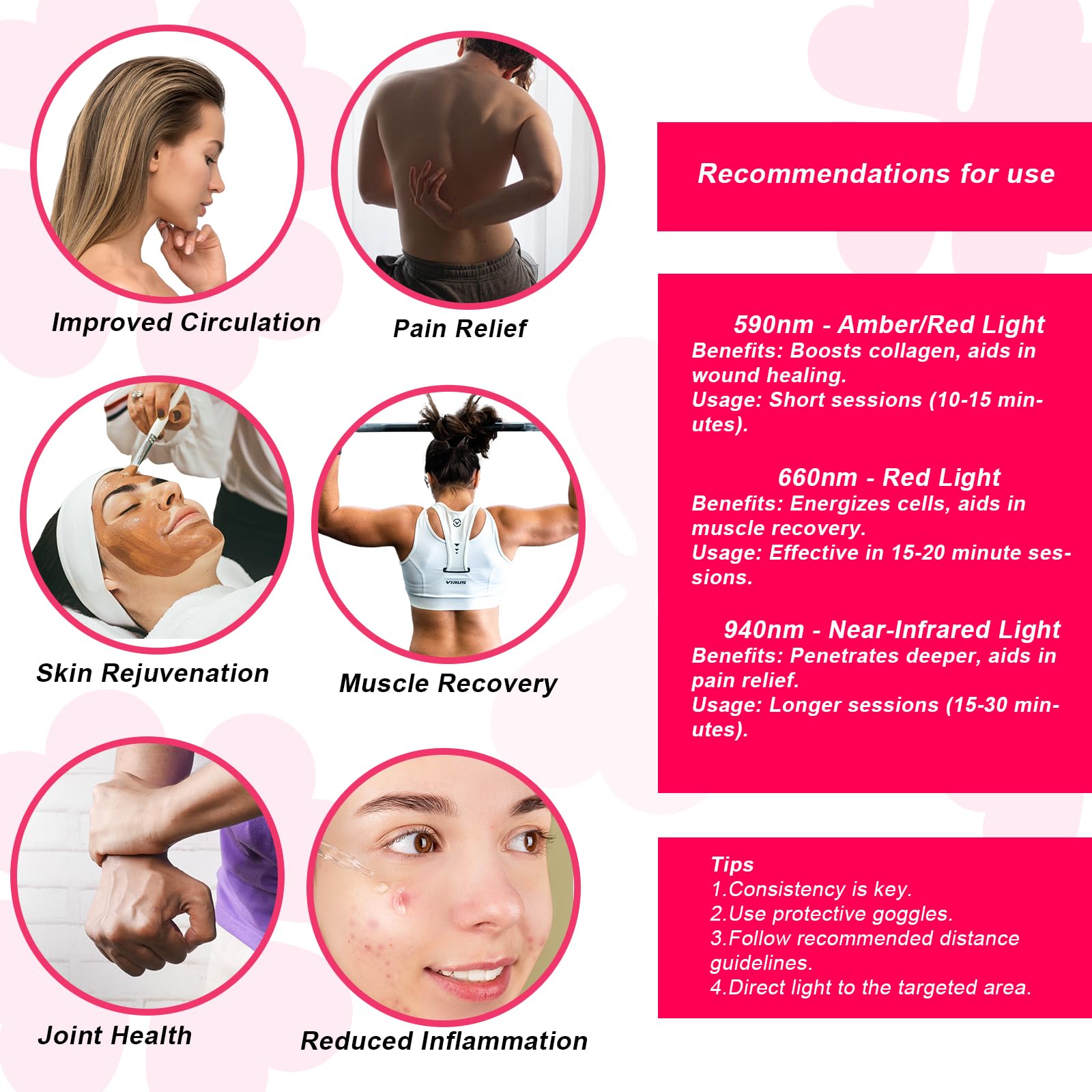 Akarishin Red Light Therapy Lamp - Boost Skin Vitality and Ease Muscle Soreness with Adjustable Stand Akarishin uk supplements