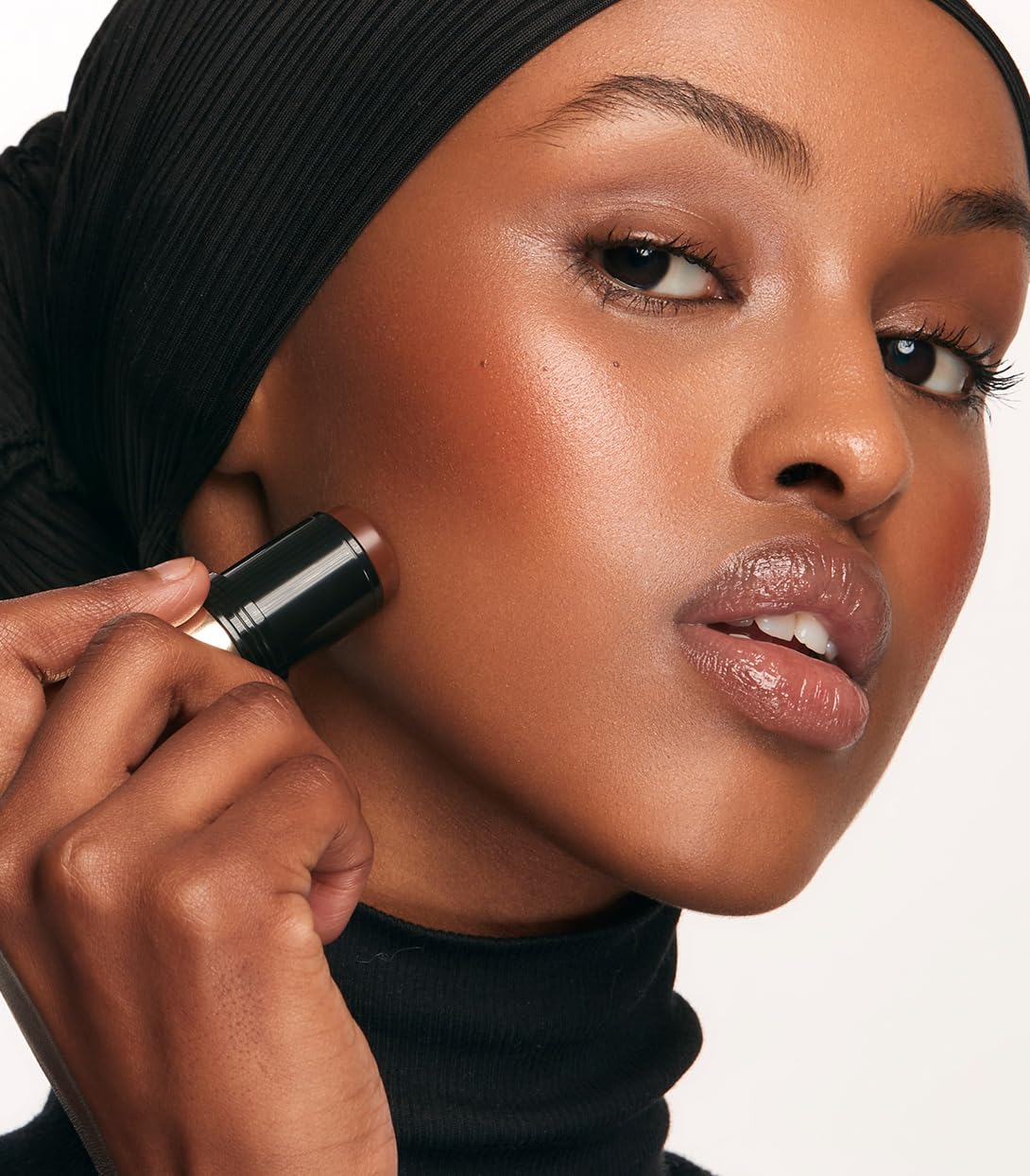 MAKE Beauty Heat Stroke Cream Blush Stick for Cheeks with Natural Hydrating Dewy Finish. Creamy Gel Blush Balm - Shade Baked, Deep Chocolate Brown Cheek Tint MAKE uk supplements