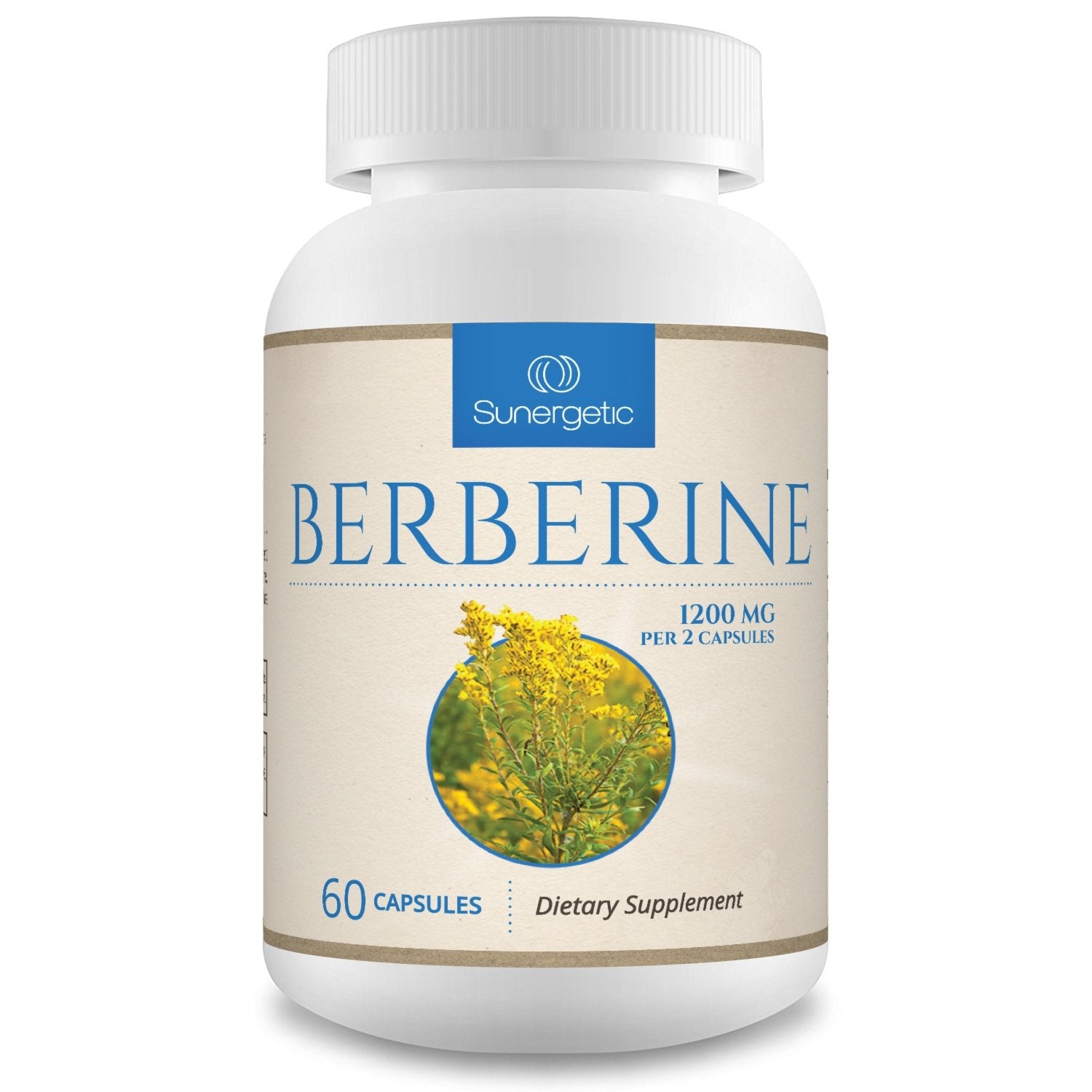 Premium Berberine Supplement - 1200mg of Berberine Per Serving - Berberine HCL Sunergetic uk supplements