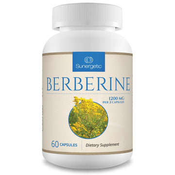 Premium Berberine Supplement - 1200mg of Berberine Per Serving - Berberine HCL Sunergetic uk supplements