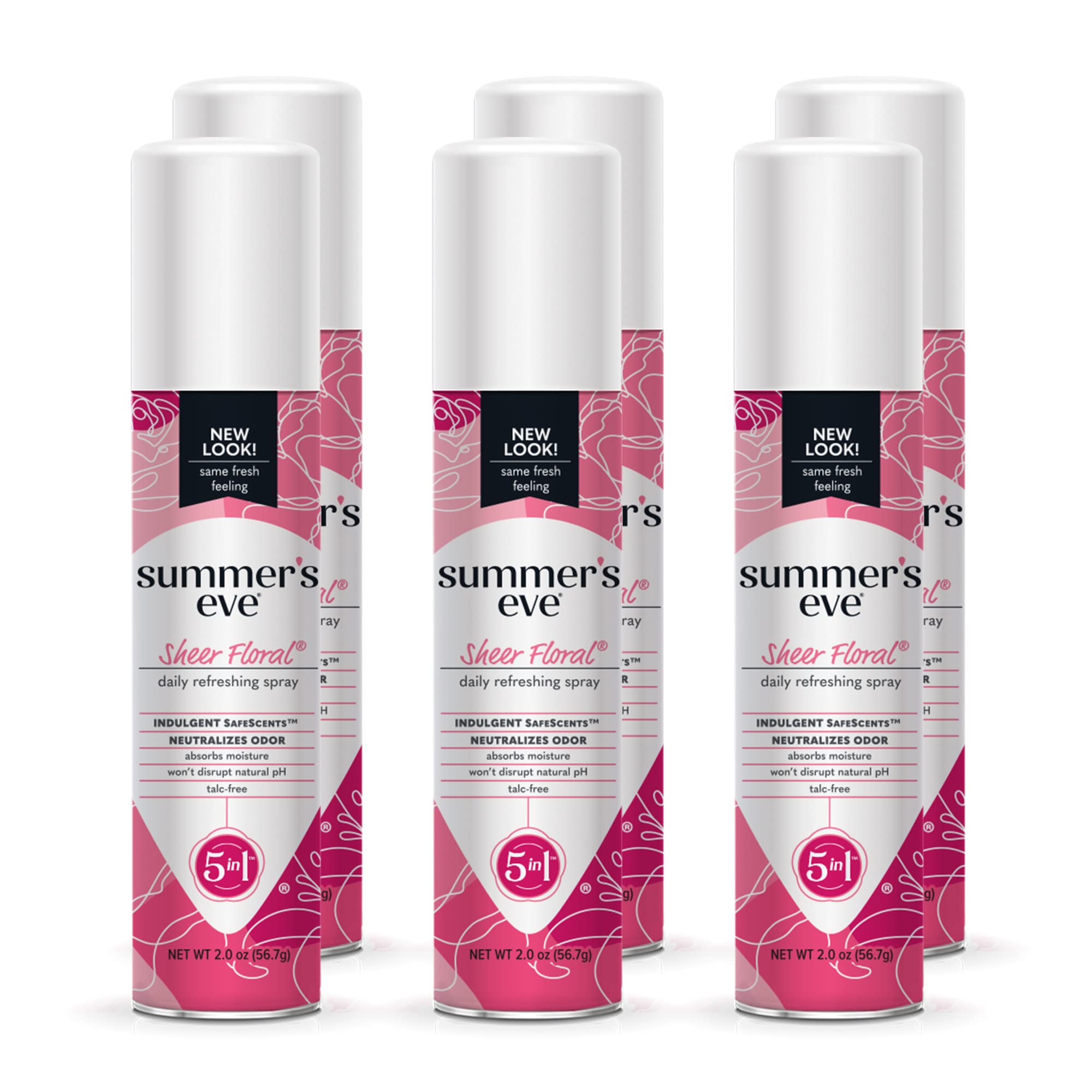 Summer's Eve Freshening Spray | Sheer Floral| 2 oz Size | Pack of 6 | pH Balanced, Dermatologist Summer's Eve uk supplements