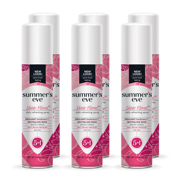 Summer's Eve Freshening Spray | Sheer Floral| 2 oz Size | Pack of 6 | pH Balanced, Dermatologist Summer's Eve uk supplements