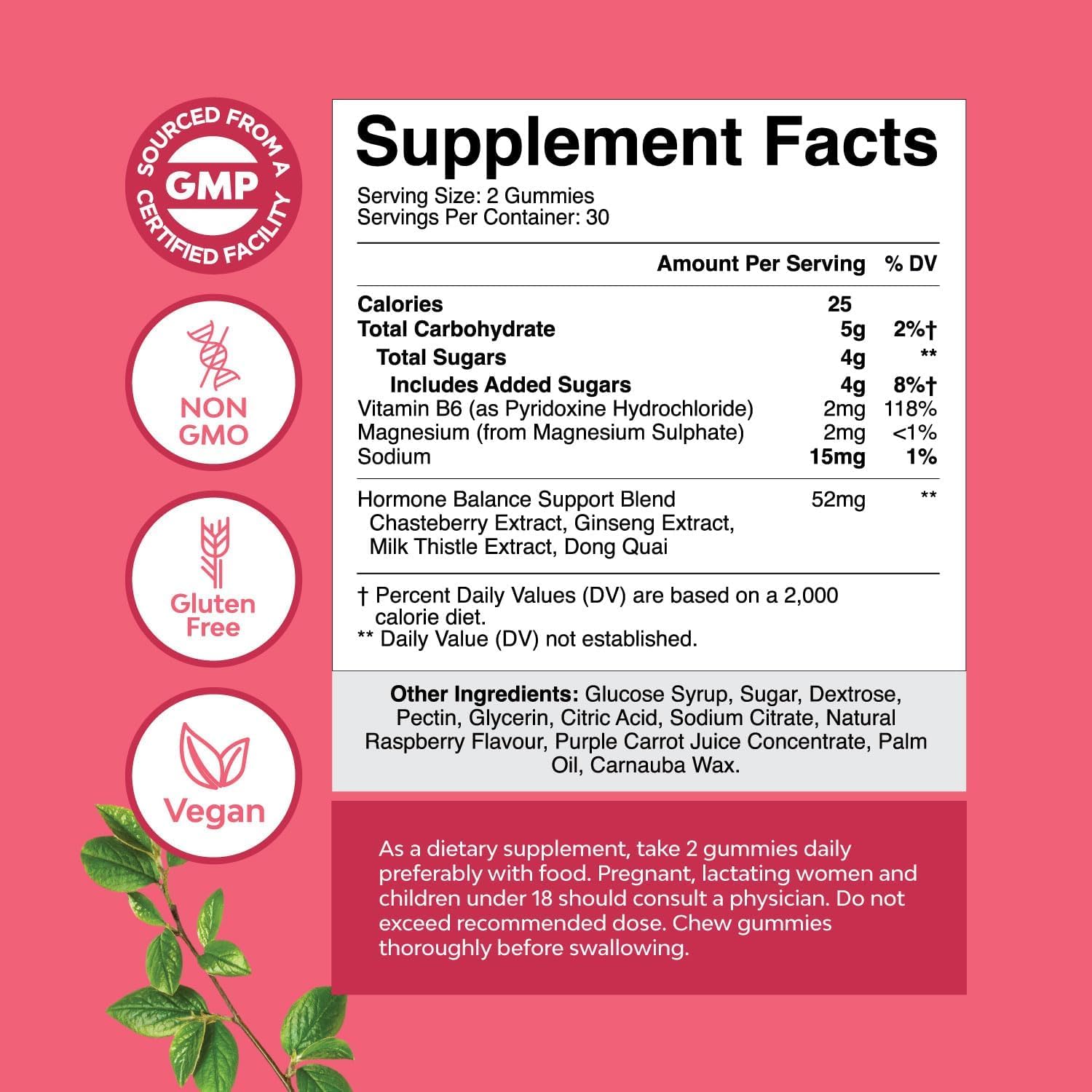 Hormone Balance for Women Gummies of All Ages - PMS Support Supplement for Women to Regulate Menstrual Cycle & Hormonal Balance Menopause & Mood Swings with Vitamin B6 & Dong Quai - 60 Chews - 3 pack Natures Craft uk supplements