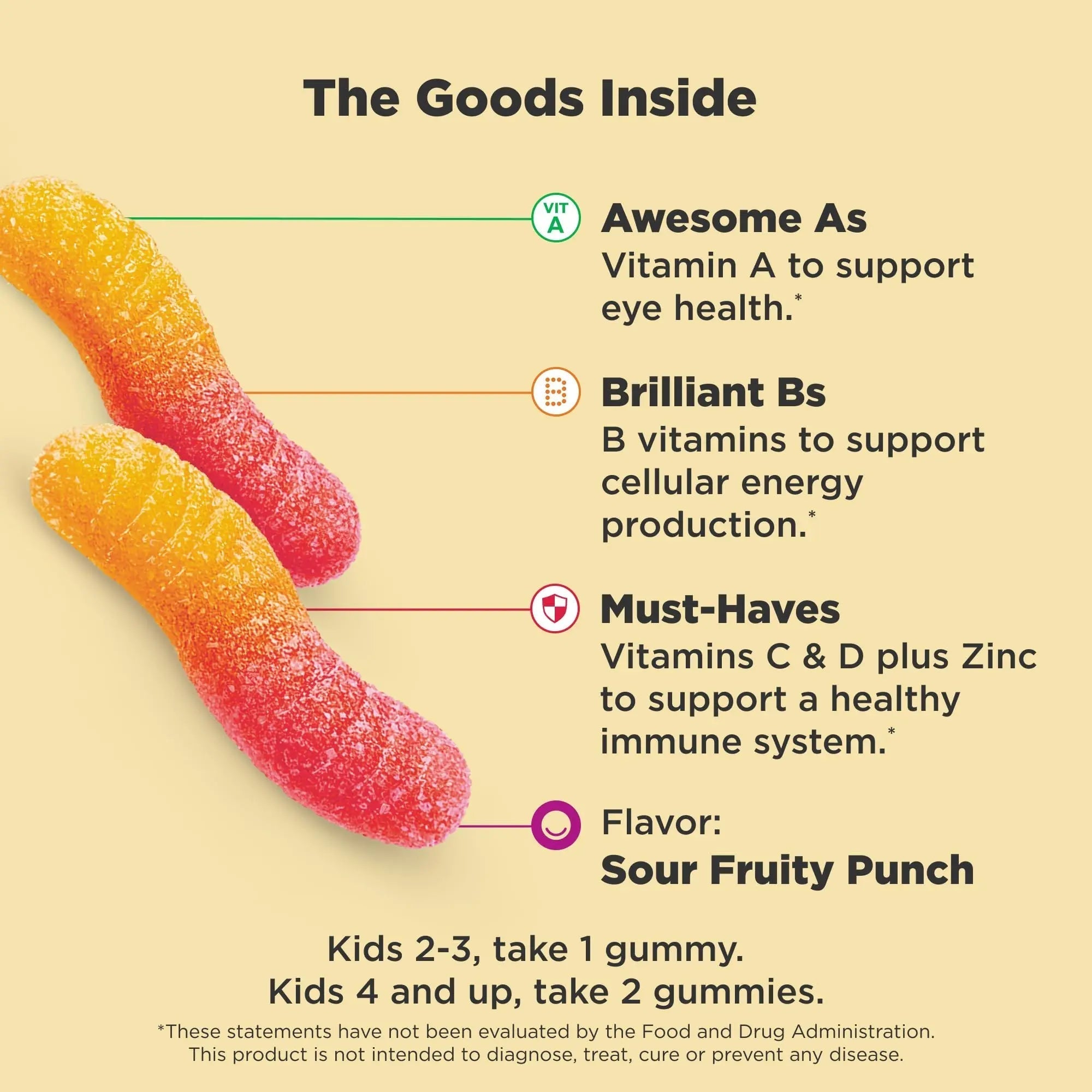 OLLY Kids Multivitamin Gummy Worms, Overall Health and Immune Support, Vitamins and Minerals A, C, D, E, Bs and Zinc OLLY uk supplements