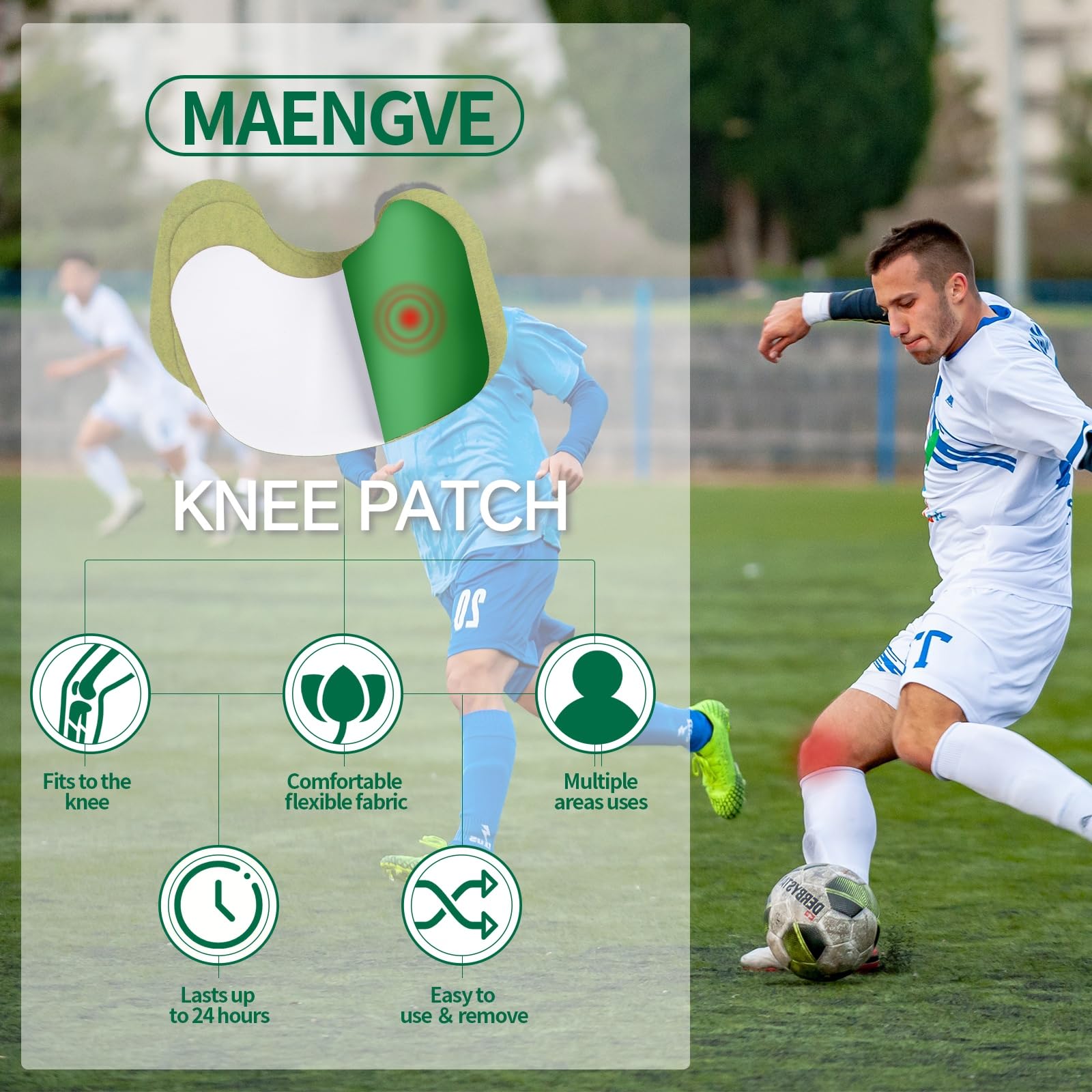 Maengve Herbal Knee Patch – 48 Pcs Self-Heating Pads for Joint Ease & Muscle Relaxation – 12-Hour Heat Pad for Knee Relief, Pain Support & Comfort Maengve uk supplements