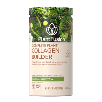 PlantFusion Vegan Collagen Powder - Plant Based Collagen Protein Powder For Muscle & Joints, Hair, Skin & Nails - Keto, Gluten Free, Soy Free, Non-Dairy, No Sugar, Non-GMO - Unflavored 10.58 oz PlantFusion uk supplements