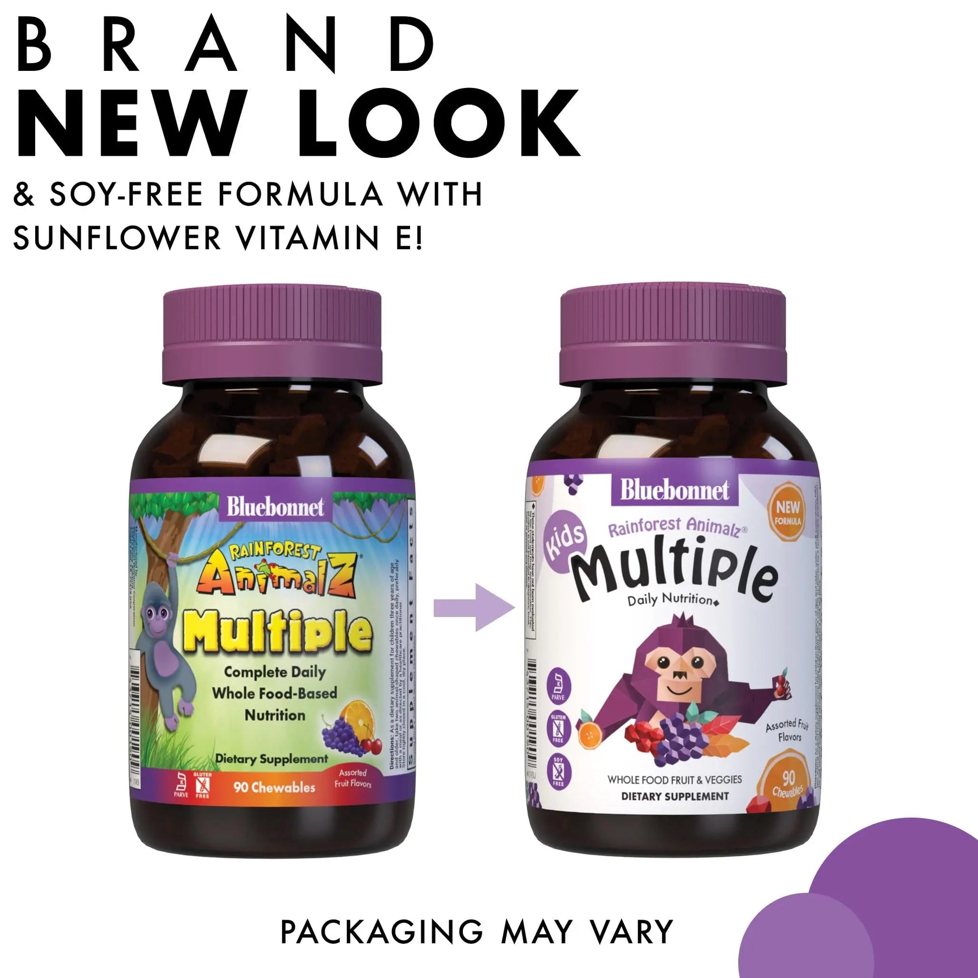 Bluebonnet Nutrition Rainforest Animalz Whole Food Based Multiple Chewable Tablets, Kids Multivitamin & Mineral, Vitamin C, D3, Iron BlueBonnet uk supplements