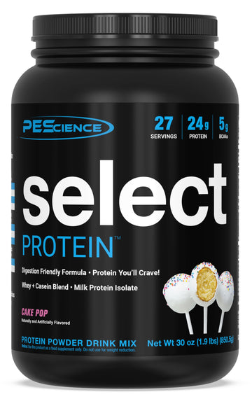 PEScience Select Low Carb Protein Powder, Cake Pop, 27 Serving, Keto Friendly PEScience uk supplements