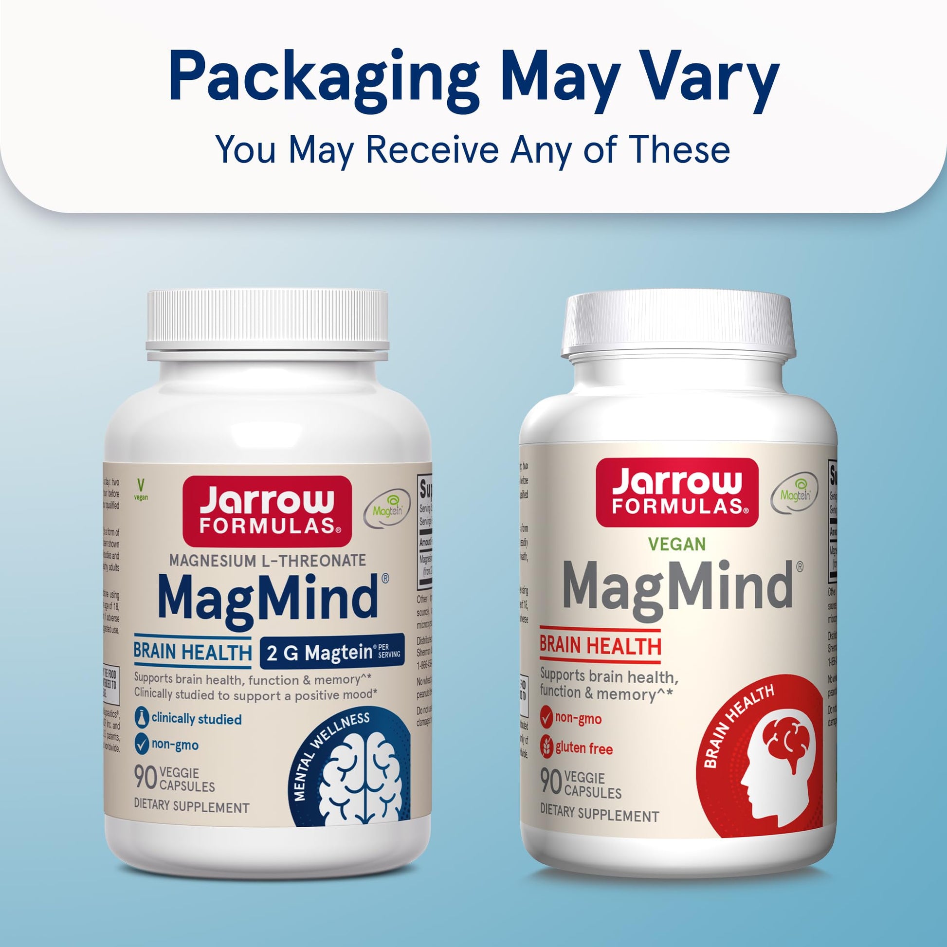 Jarrow Formulas Magnesium L-Threonate, MagMind Magtein Magnesium Supplement, Brain Supplements for Memory Support, 90 Veggie Capsules, Up to a 30 Day Supply Jarrow Formulas uk supplements