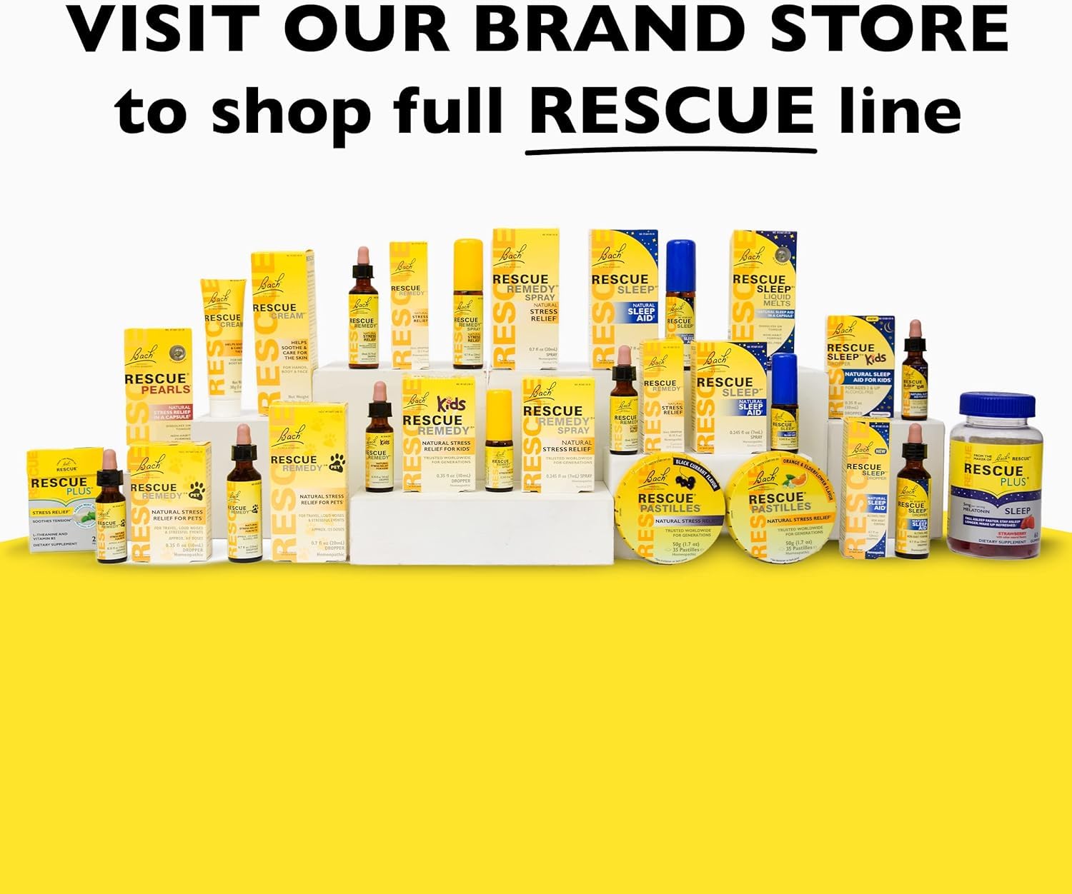 RESCUE Bach Plus Mood & Stress Support Gummies, Daytime Dietary Supplement with Passionflower RESCUE uk supplements