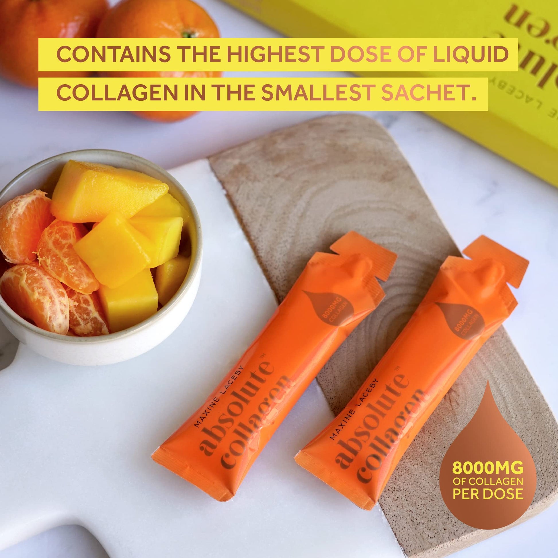 Absolute Collagen Marine Liquid Collagen Supplement for Women - 8000mg Collagen in Each Sachet Absolute Collagen uk supplements