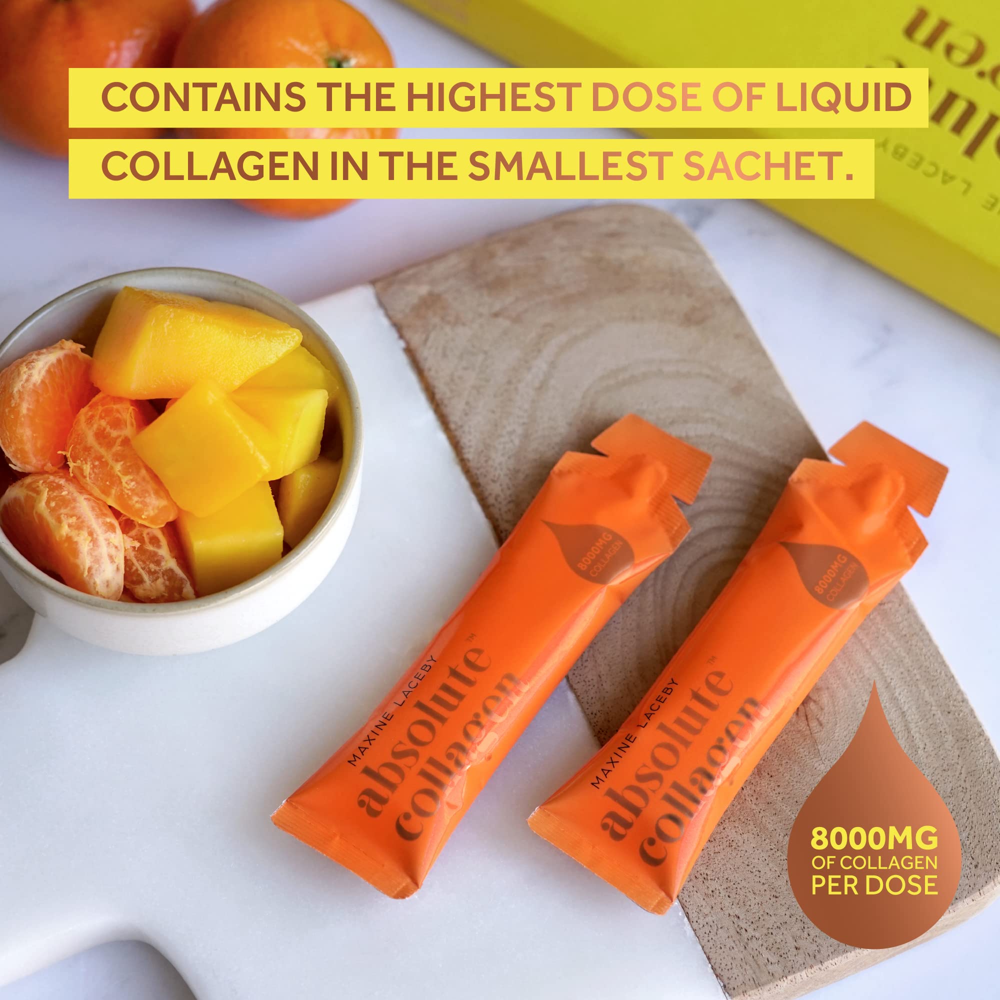 Absolute Collagen Marine Liquid Collagen Supplement for Women - 8000mg Collagen in Each Sachet Absolute Collagen uk supplements