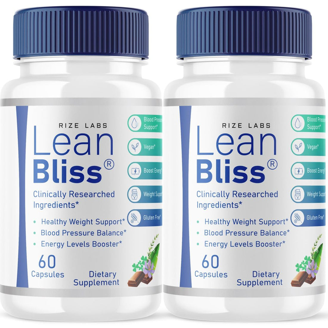 (2 Pack) Lean Bliss Weight Loss Pills, Lean Bliss Fat Burning Formula, LeanBliss Advanced rize labs uk supplements