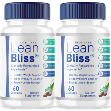 (2 Pack) Lean Bliss Weight Loss Pills, Lean Bliss Fat Burning Formula, LeanBliss Advanced rize labs uk supplements