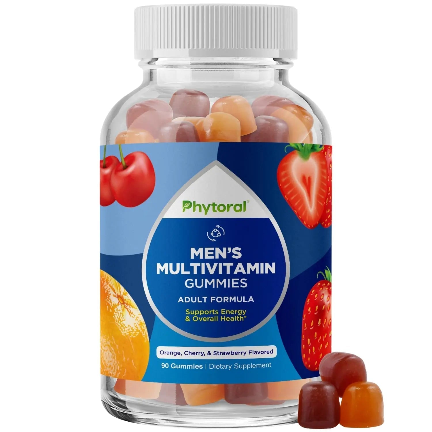 Phytoral Natural Multivitamin for Men Gummies with Zinc - Vitamin D C A & Biotin B6 B12 Full Health Supplement Phytoral uk supplements