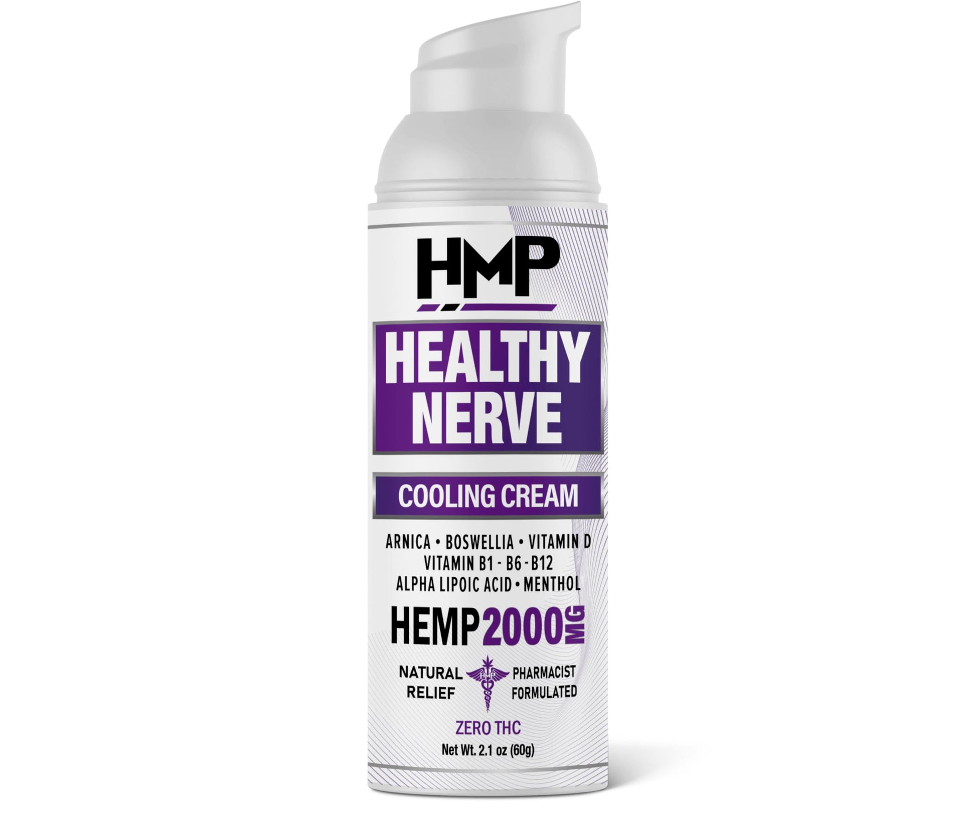 HMP BRANDS Neuropathy Cream Nerve Hemp Cream 2000mg Maximum Strength for Feet, Hands, Legs, Toes, Back. Natural Arnica, Vitamin D3 B1 B6 B12 w Menthol, Made in USA 2.1oz HMP BRANDS uk supplements