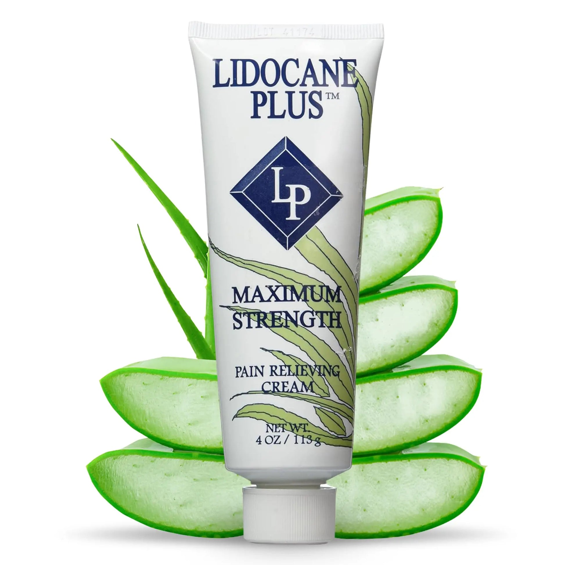 Lidocaine Plus 4% Lidocaine Cream Maximum Strength Pain & Itch Relief - Non-Greasy Formula Numbing Cream - Fast Acting Topical Pain Reliever, Soothing Topical Analgesic Aloe Vera Scent - 4 oz Lidocaine Plus uk supplements
