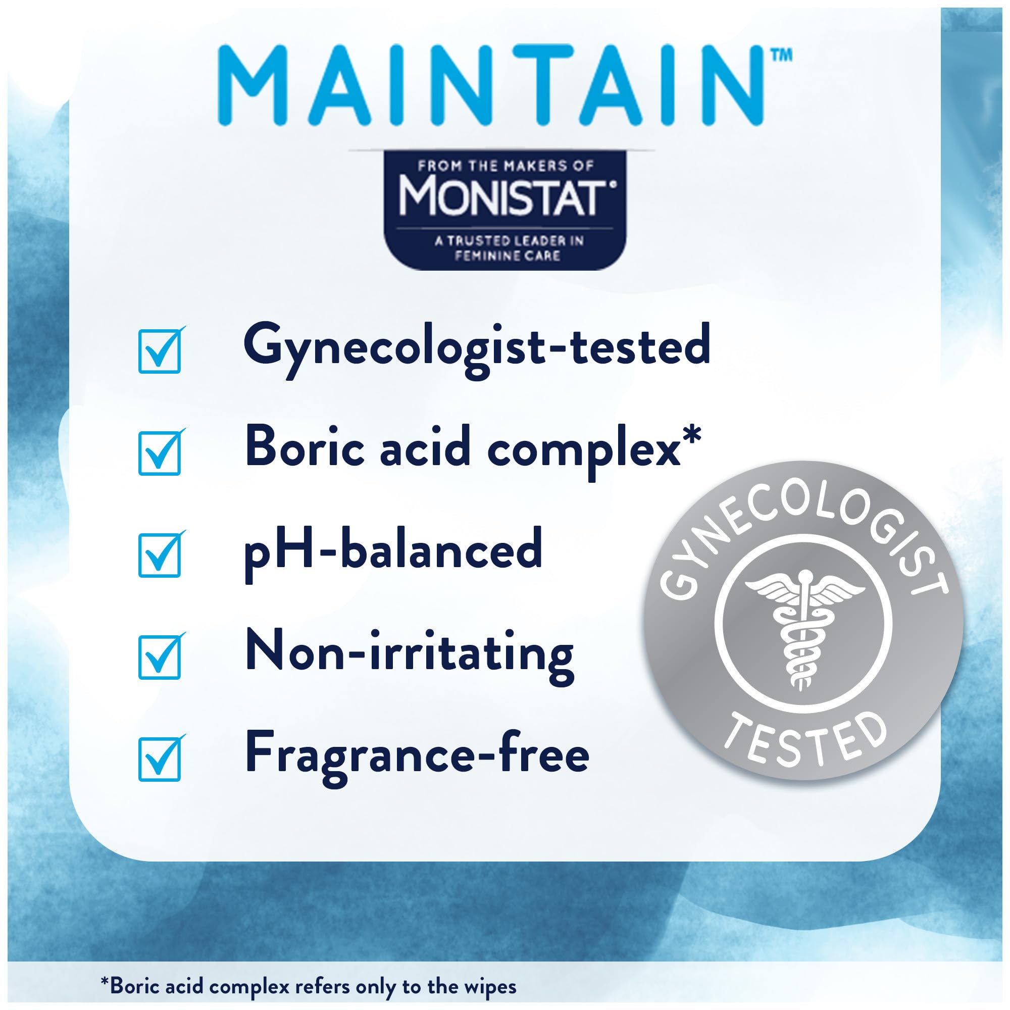 Monistat Maintain Boric Acid Odor Control Kit, 10 Feminine Wipes & 10 Boric Acid Suppositories for Women, Fragrance-Free and Non-Irritating pH Balanced Formulas to Control Vaginal Odor Monistat uk supplements