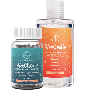 VeePower Lite - Vaginal Health Bundle - Control and Prevent Vaginal Odor - Includes VeeGentle VeeFresh uk supplements