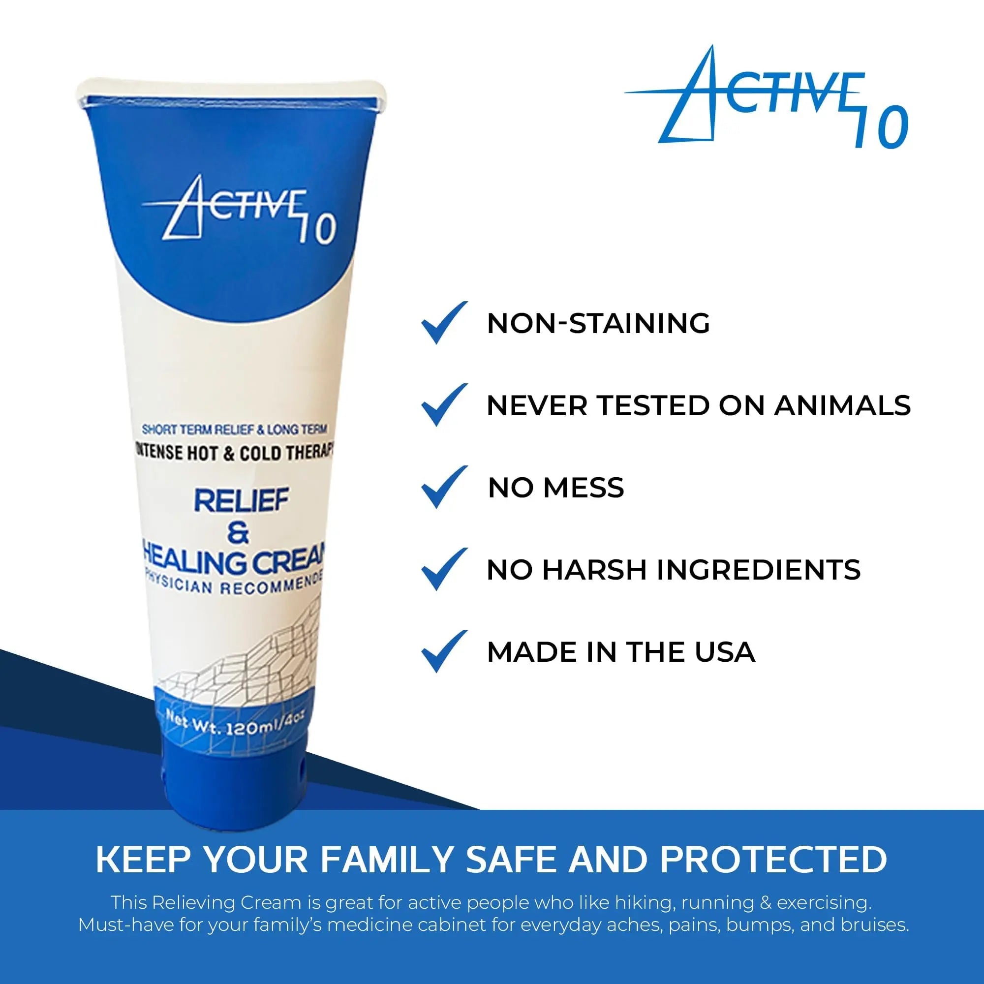 Active 10 Relief and Healing Cream, 4 OZ Active 10 uk supplements