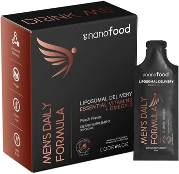 Codeage Daily Men Liquid Vitamins Supplement - Liposomal Multivitamin A, B, C, D, E, Biotin, Omega-3 & Omega-9 Codeage uk supplements