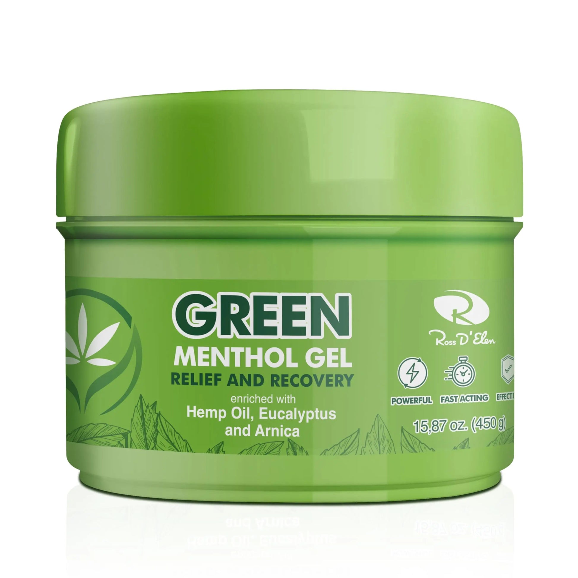 Ross D'Elen Green Menthol Gel - Large Size Single Pack ROSS D'ELEN uk supplements