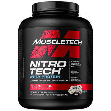 Whey Protein Powder MuscleTech Nitro-Tech Whey Protein Isolate & Peptides Protein Muscletech uk supplements