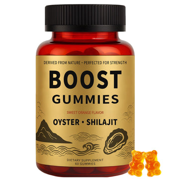 Rulinal Boost Alpha Gummies for Men | Oyster Shilajit Gummies for Adults | Enhances Strength & Immune Support | with Oyster, Shilajit, Vitamin B3, Maca Powder | Non-GMO & Vegan | 60 Gummies Rulinal uk supplements