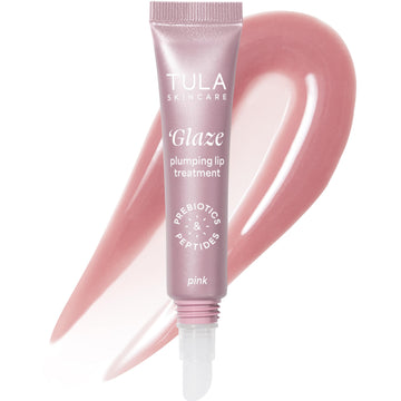 TULA Skin Care Rose Glow + Get It Lip Balm - Hydrating Peptide Lip Treatment with Hyaluronic Acid & Vitamin E, 0.28 oz., Rosy Tint TULA uk supplements
