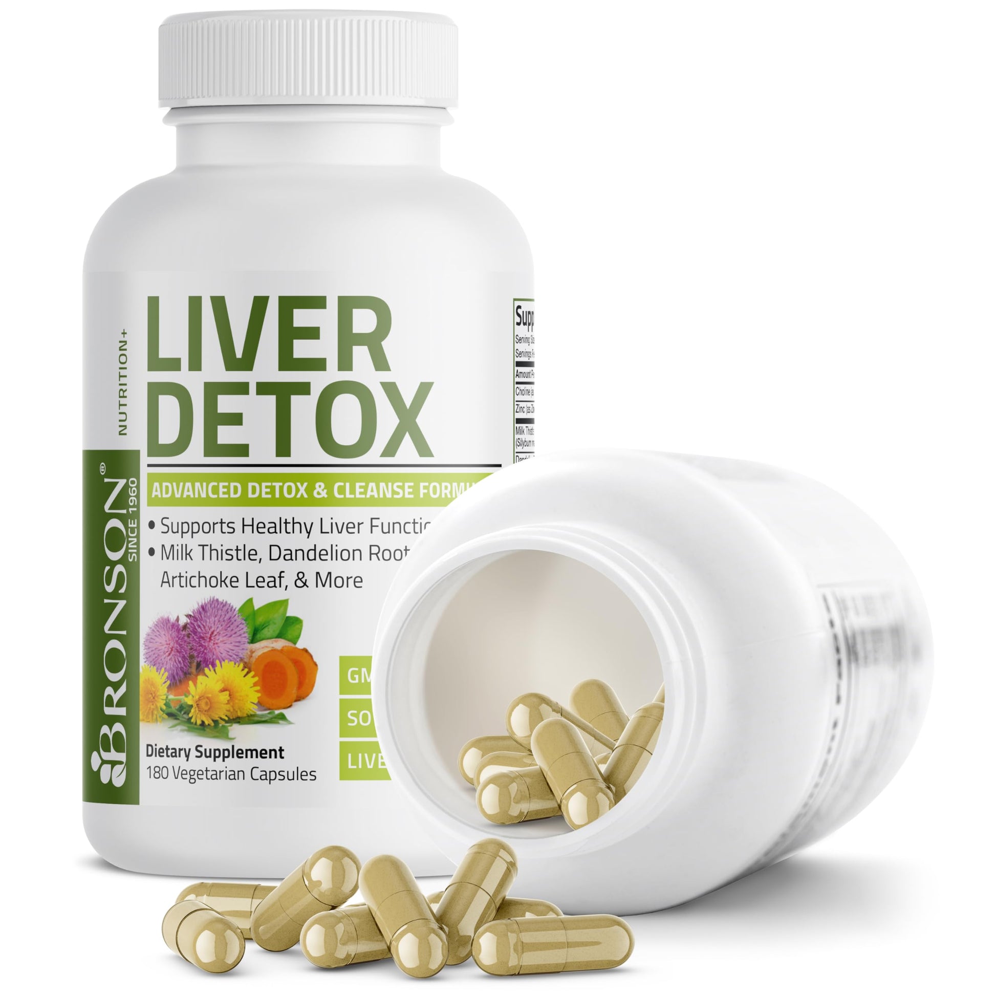 Bronson Liver Detox Advanced Detox & Cleansing Formula Supports Health Liver Function Bronson uk supplements