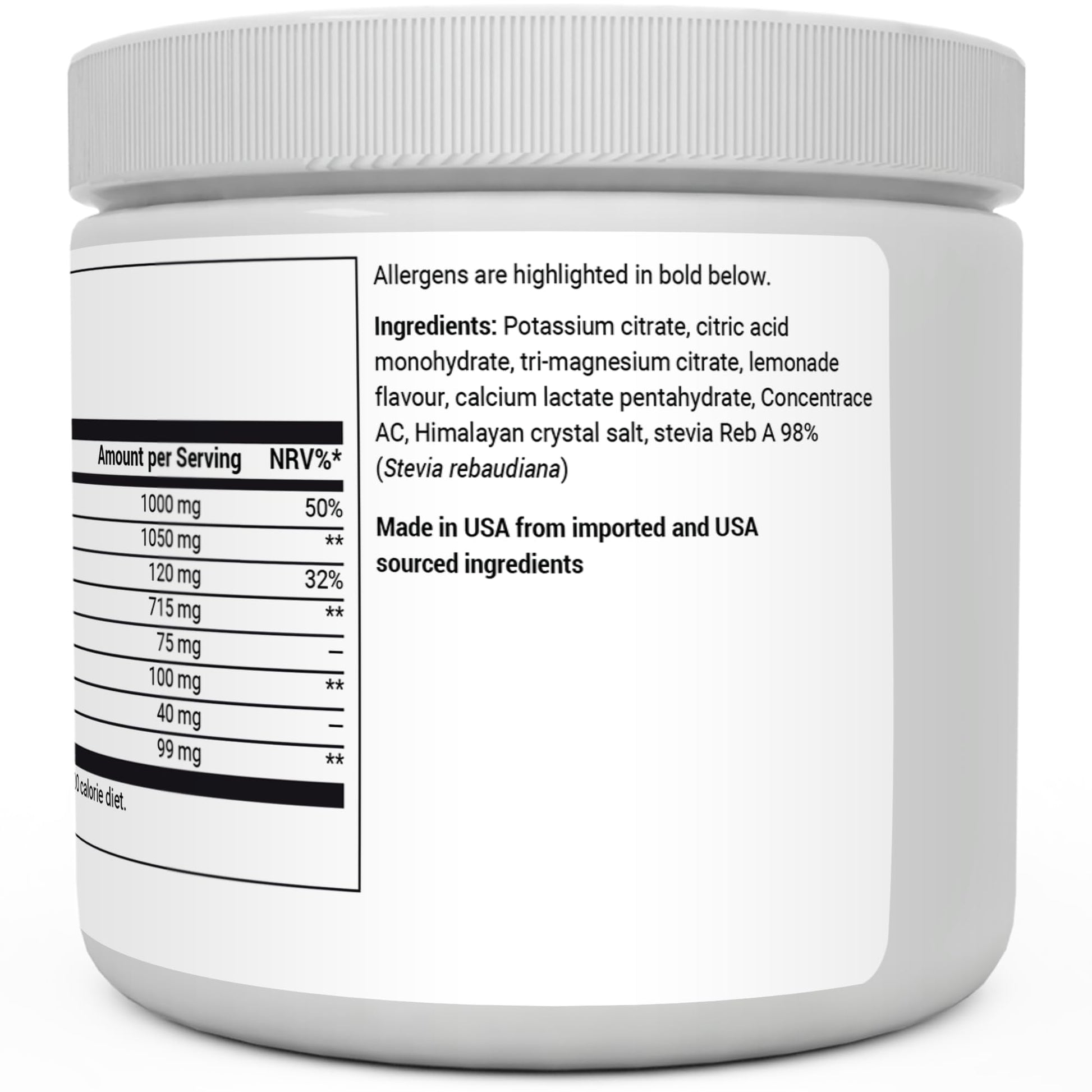 Dr. Berg Electrolyte Powder - Electrolyte Drink Supplements with 1000mg Potassium Dr. Berg Nutritionals uk supplements