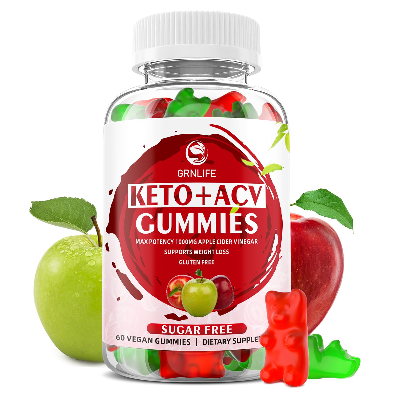 Keto ACV Gummies Advanced Weight Loss, 1000MG Apple Cider Vinegar Gummies Supple GrnLife uk supplements