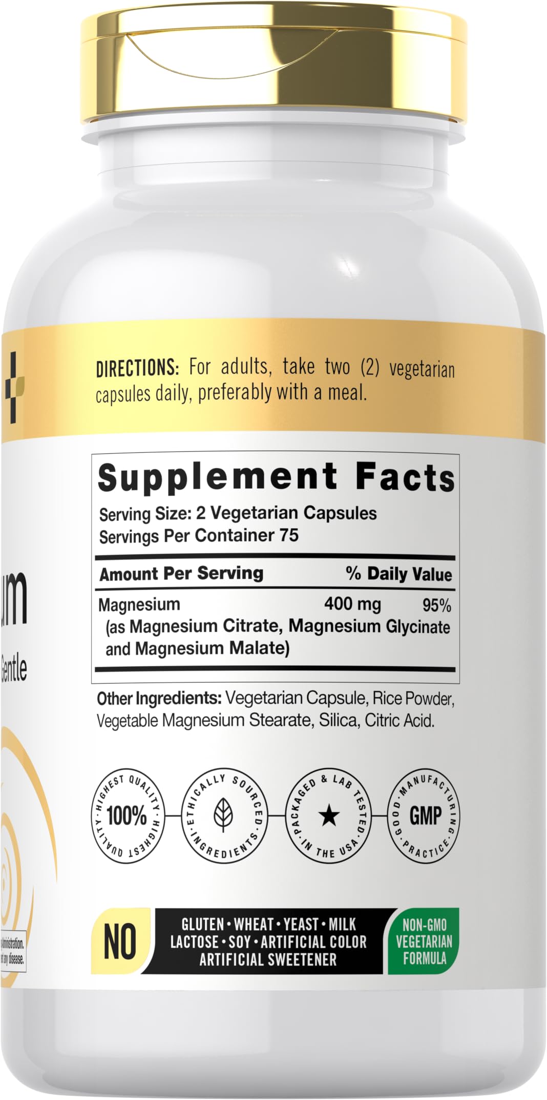 Doctor's Way Triple Magnesium Complex | 150 Capsules | Citrate, Glycinate, & Malate Supplement | Vegetarian, Non-GMO, Gluten Free Formula Doctor's Way uk supplements