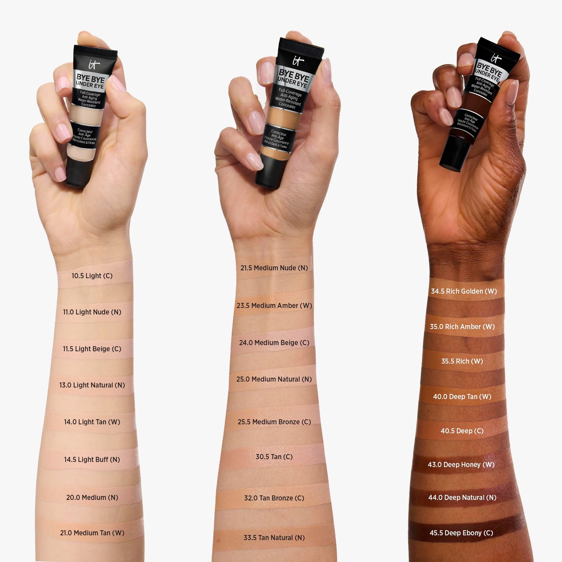 IT Cosmetics Bye Bye Under Eye Concealer (Light Nude) - Water-Resistant, Full Coverage Brightening Concealer For Dark Circles, Fine Lines, Redness & Discoloration, Anti-Aging, 24H Wear - 0.4 fl oz IT Cosmetics uk supplements
