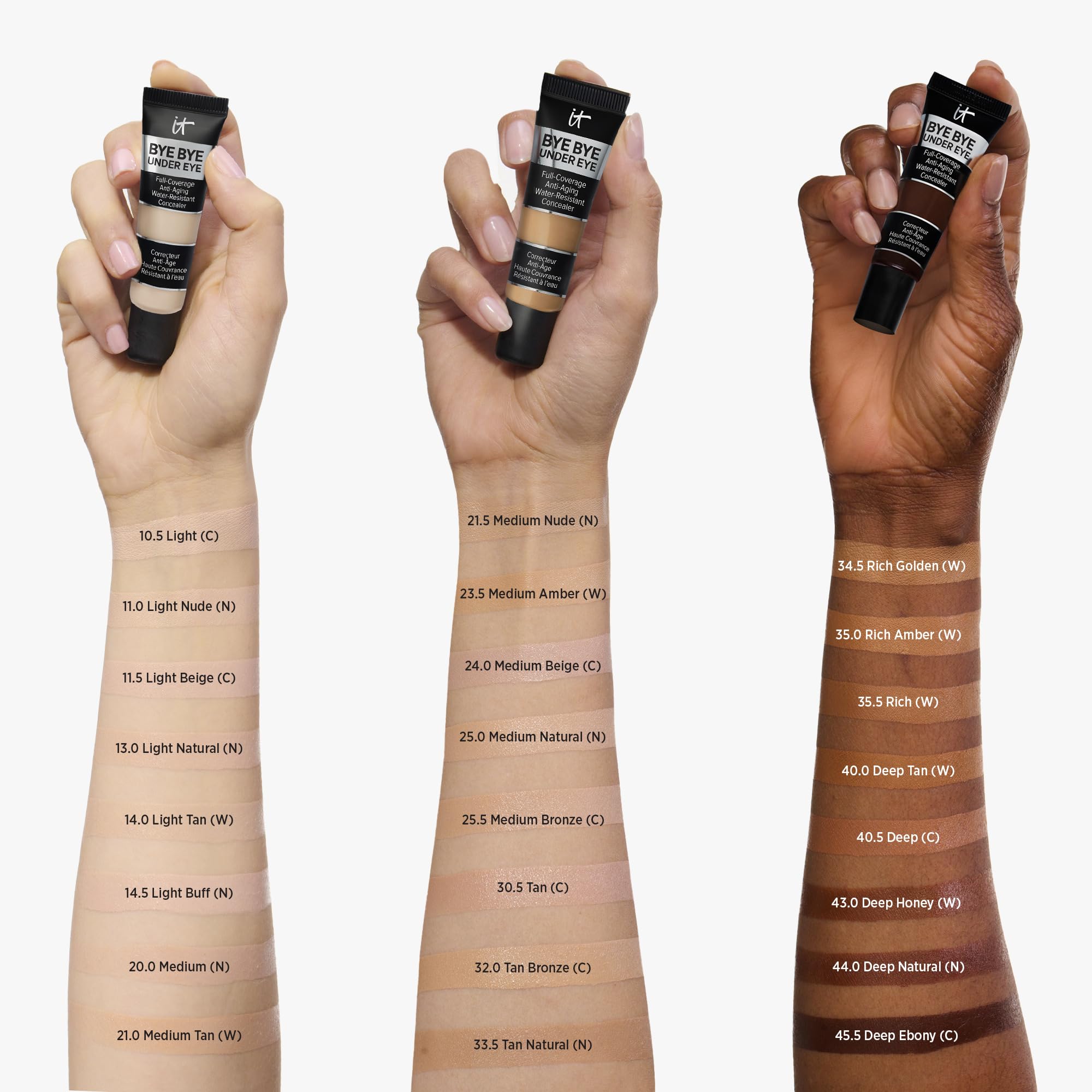 IT Cosmetics Bye Bye Under Eye Concealer (Light Nude) - Water-Resistant, Full Coverage Brightening Concealer For Dark Circles, Fine Lines, Redness & Discoloration, Anti-Aging, 24H Wear - 0.4 fl oz IT Cosmetics uk supplements