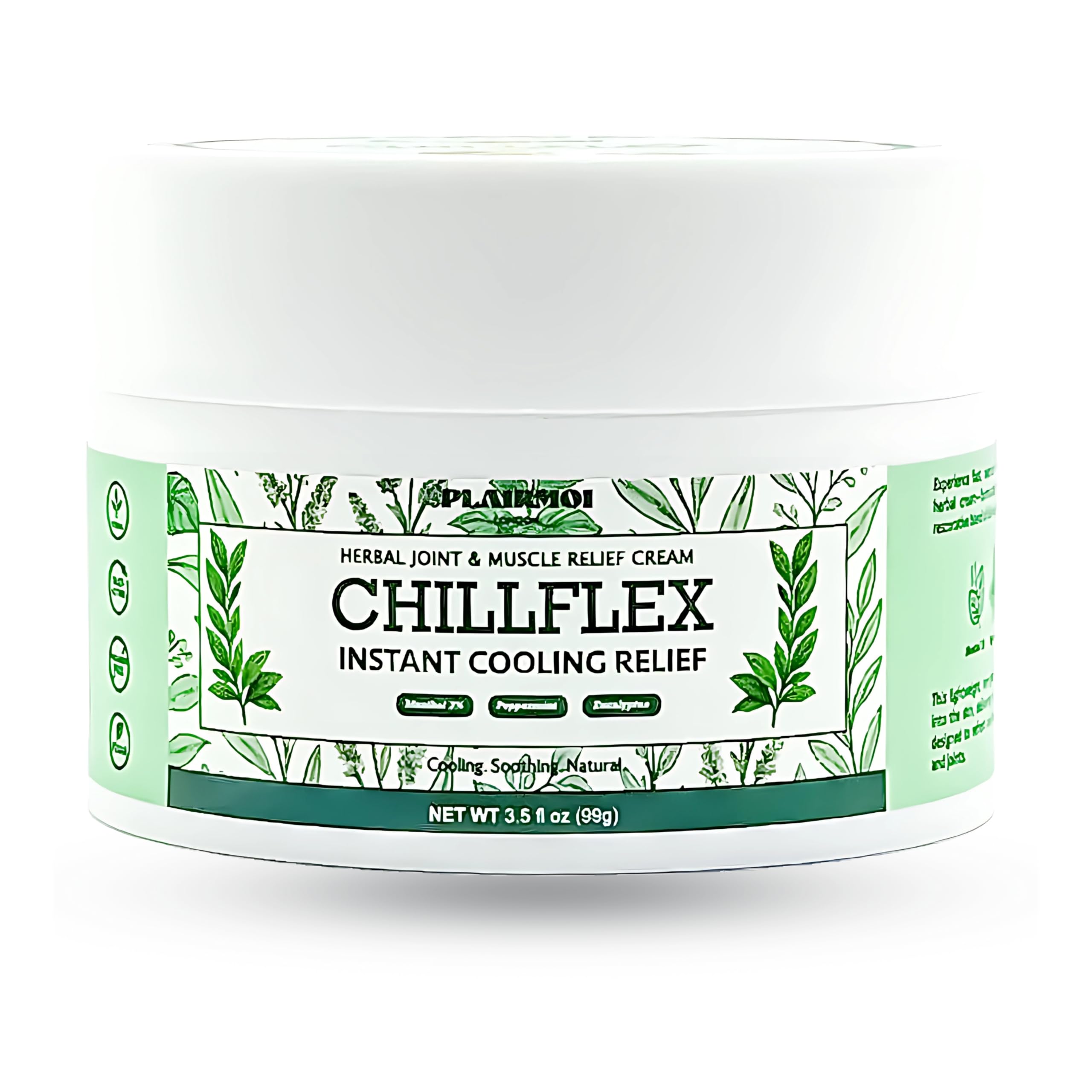 PLAIRMOI CHILLFLEX Pain Relief Gel for Muscle Aches, Joint Pain, Discomfort & Inflammation – Fast Acting, Cooling, Non-Greasy with 3% Menthol & Eucalyptus – 3.5 oz, 1-Pack PLAIRMOI uk supplements