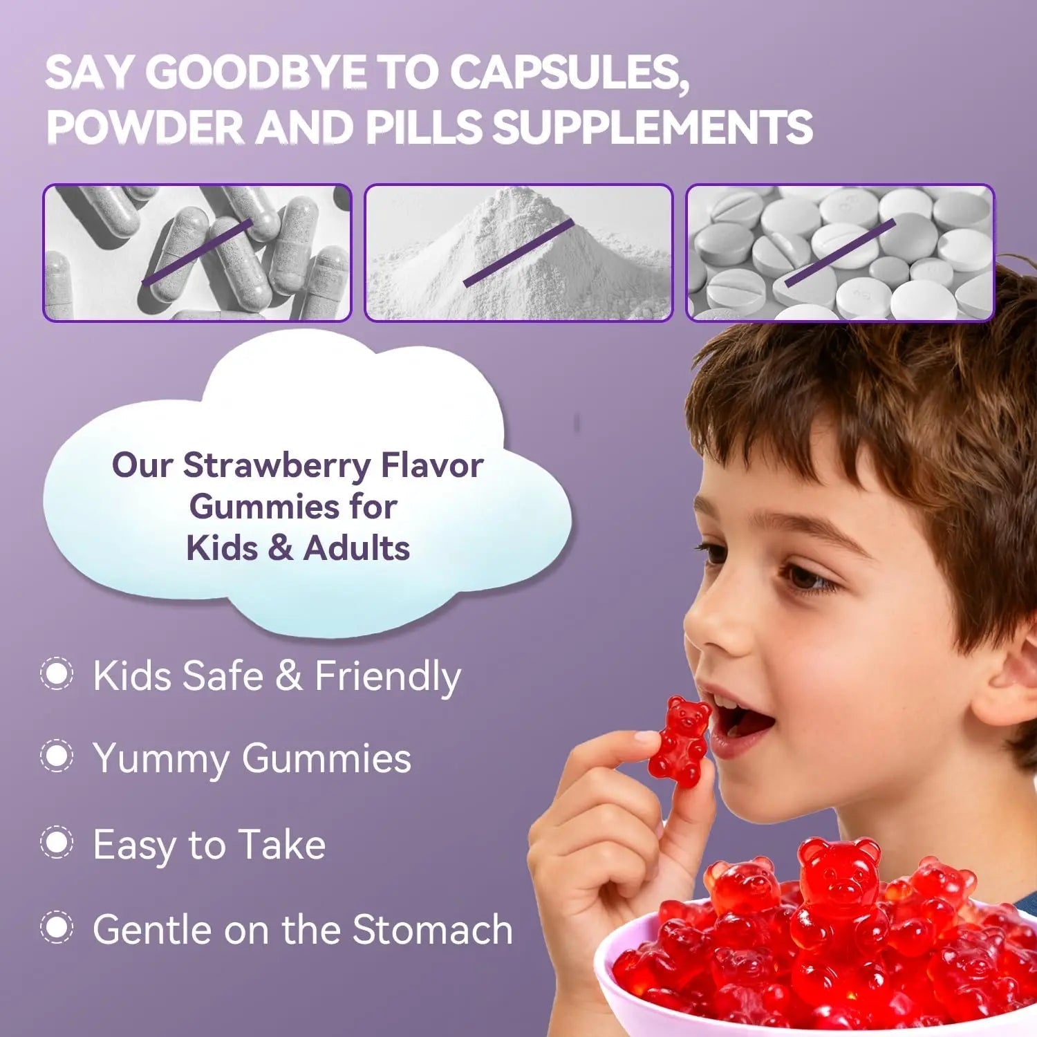 Crasye Saffron Gummies for Kids 100% Pure Organic Saffron Extract Sugar Free Saffron Supplements Gummy for Children Calm Mood & Focus - 60 Gummies Crasye uk supplements