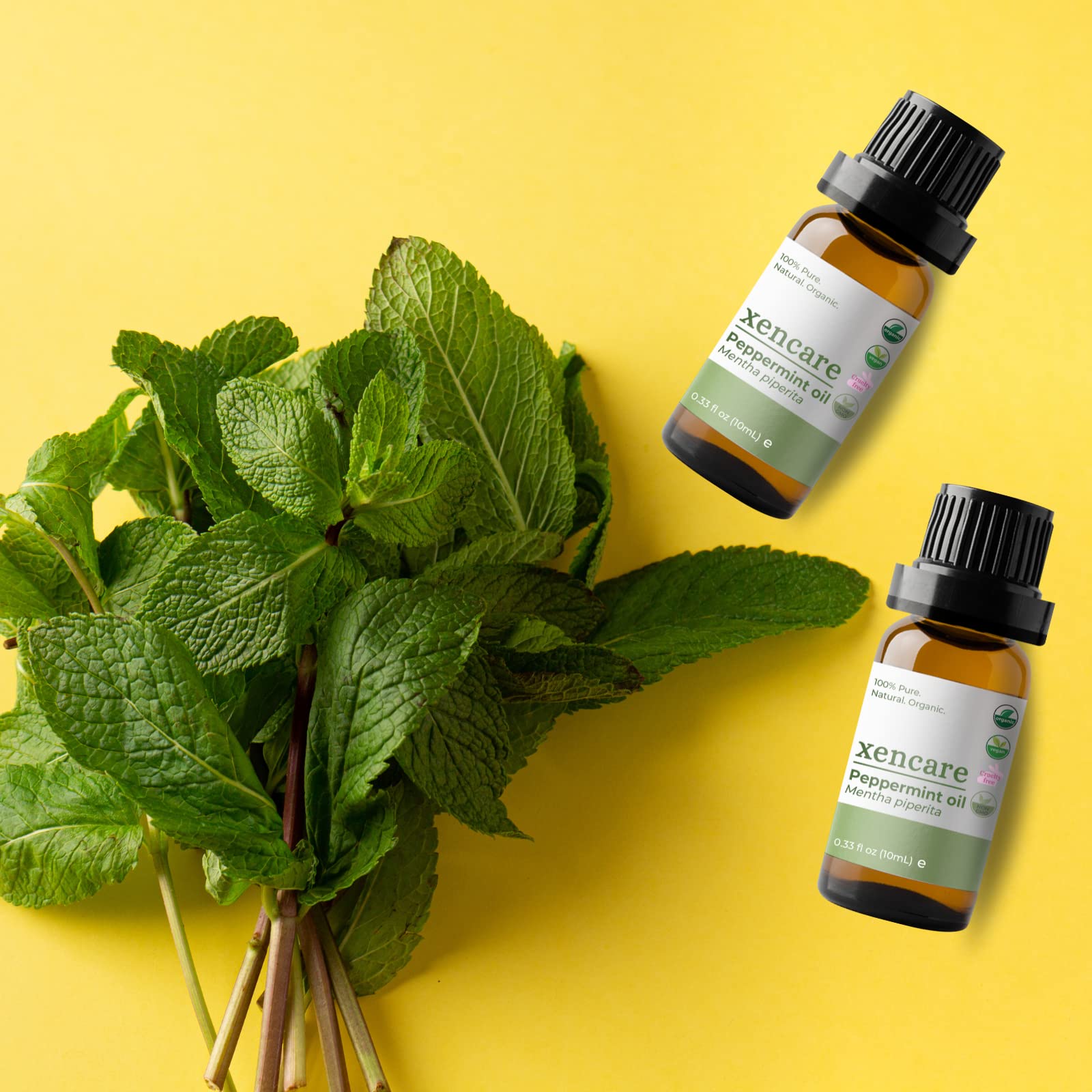 xencare Peppermint USDA Organic Food Grade Essential Oil | 100% Pure Natural Undiluted XenCare uk supplements