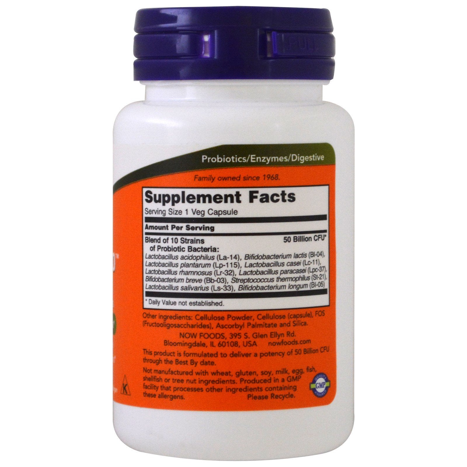 Probiotic10 50 Billion - Now Foods - 50 - VegCap -(Pack of 2) NOW Foods uk supplements