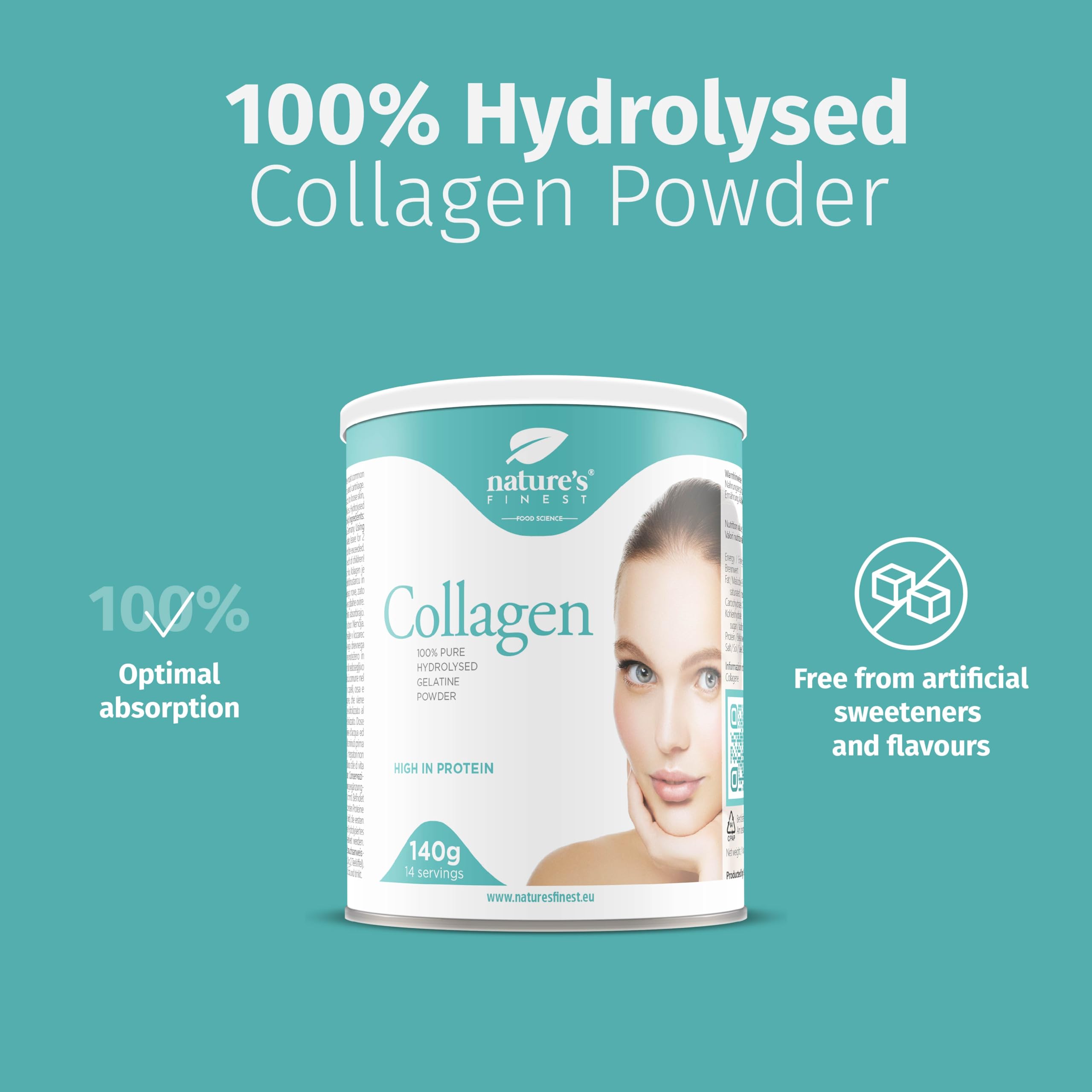 Nature's Finest by Nutrisslim Collagen Powder: 100% Hydrolysed Bovine Collagen Nature's Finest by Nutrisslim uk supplements