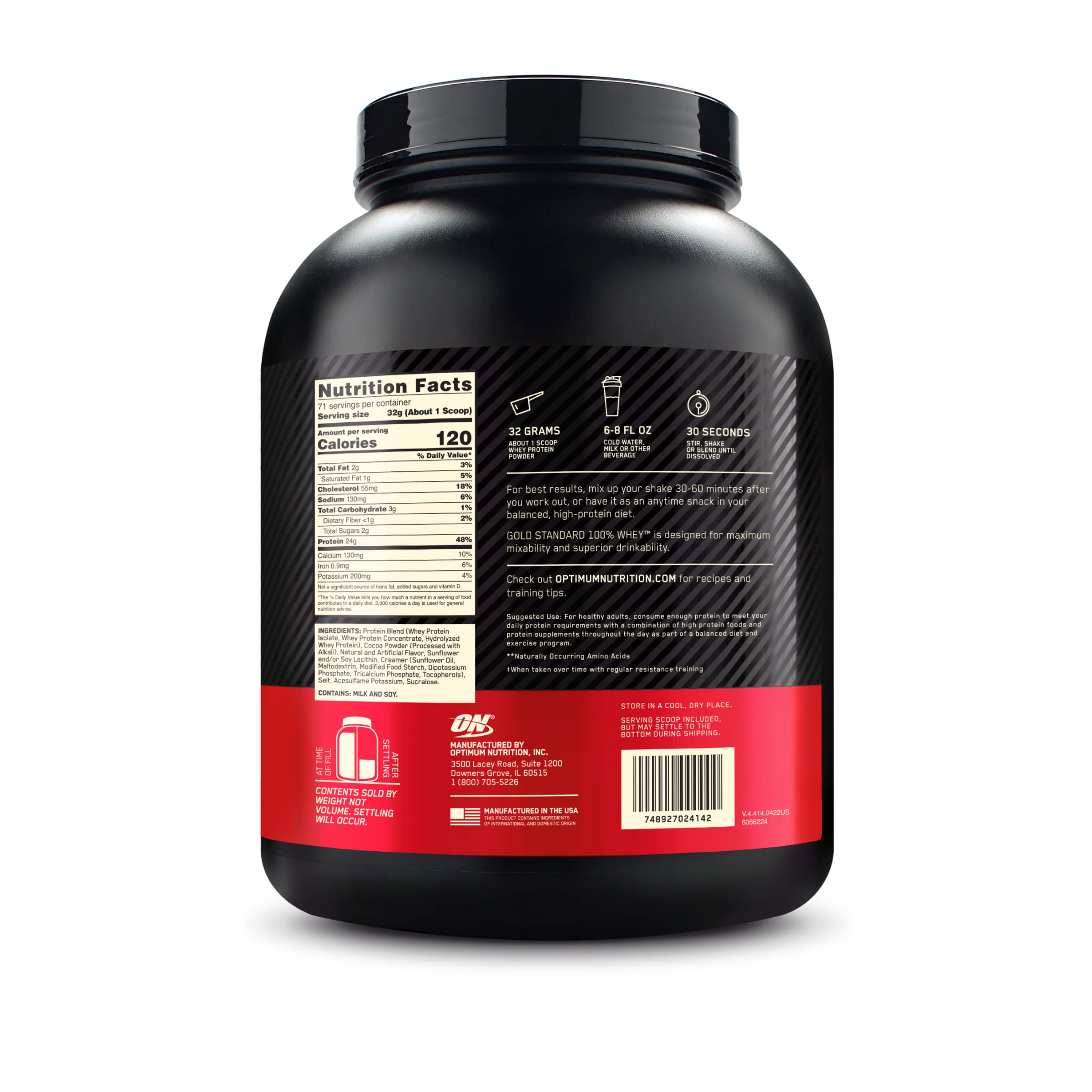 Optimum Nutrition Gold Standard 100% Whey Protein Powder, Extreme Milk Chocolate Optimum Nutrition uk supplements