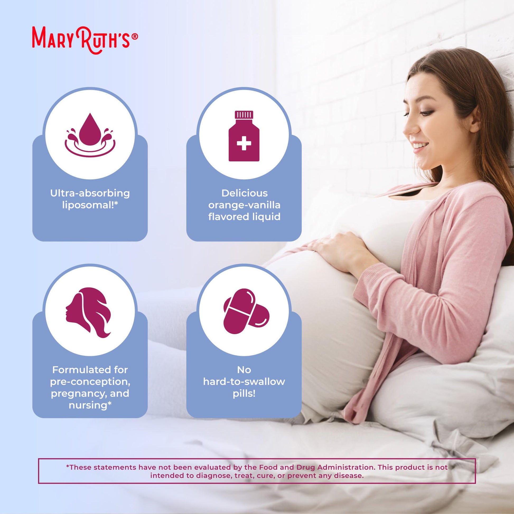 MaryRuth Organics Prenatal & Postnatal Multivitamin for Women | Sugar Free | Formulated for Pre-Conception, Pregnancy & Nursing | Prenatal Vitamins | Vegan | Non-GMO | Gluten Free | 30 Servings MARYRUTH'S uk supplements